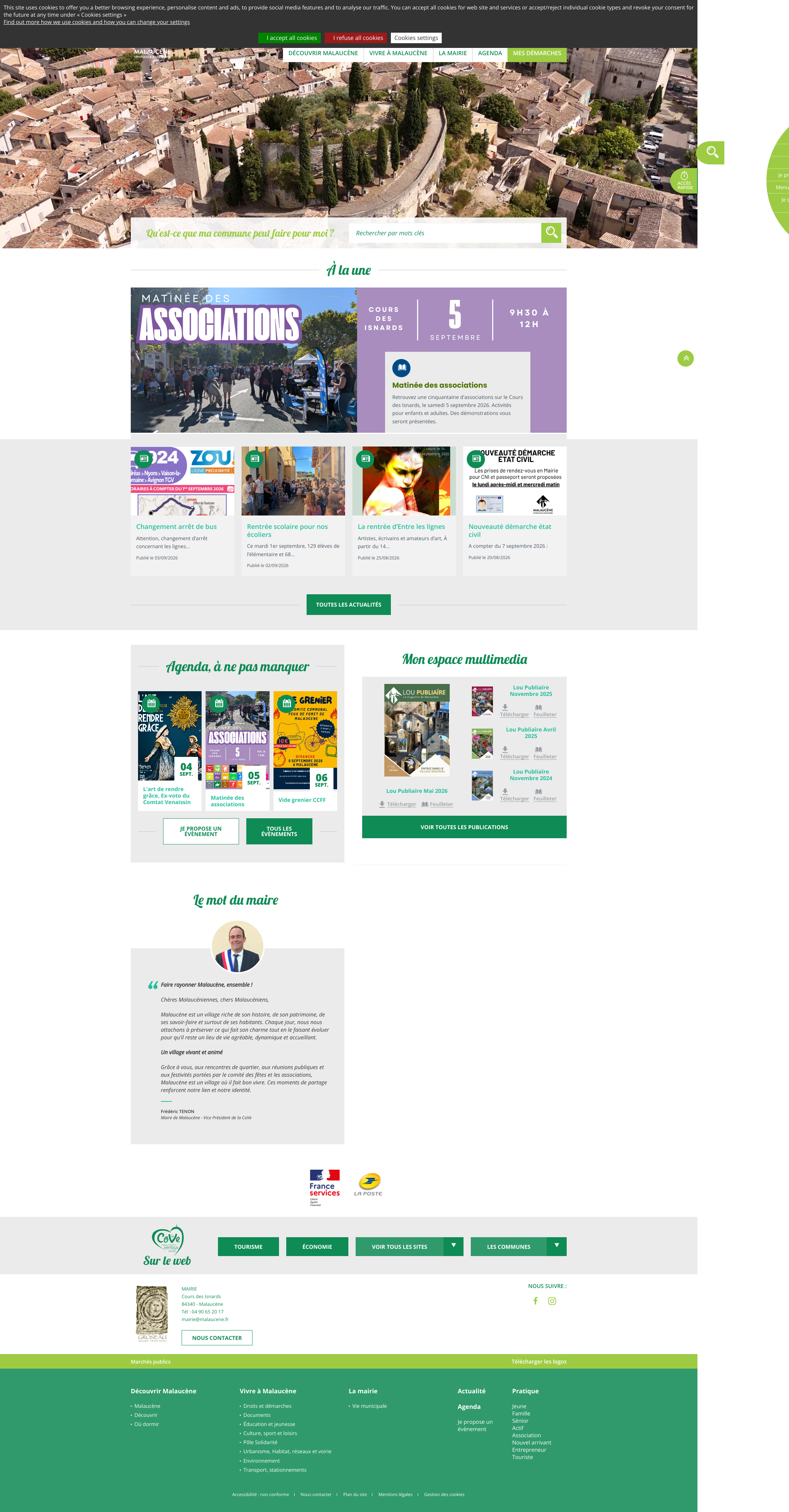 Aperçu du site