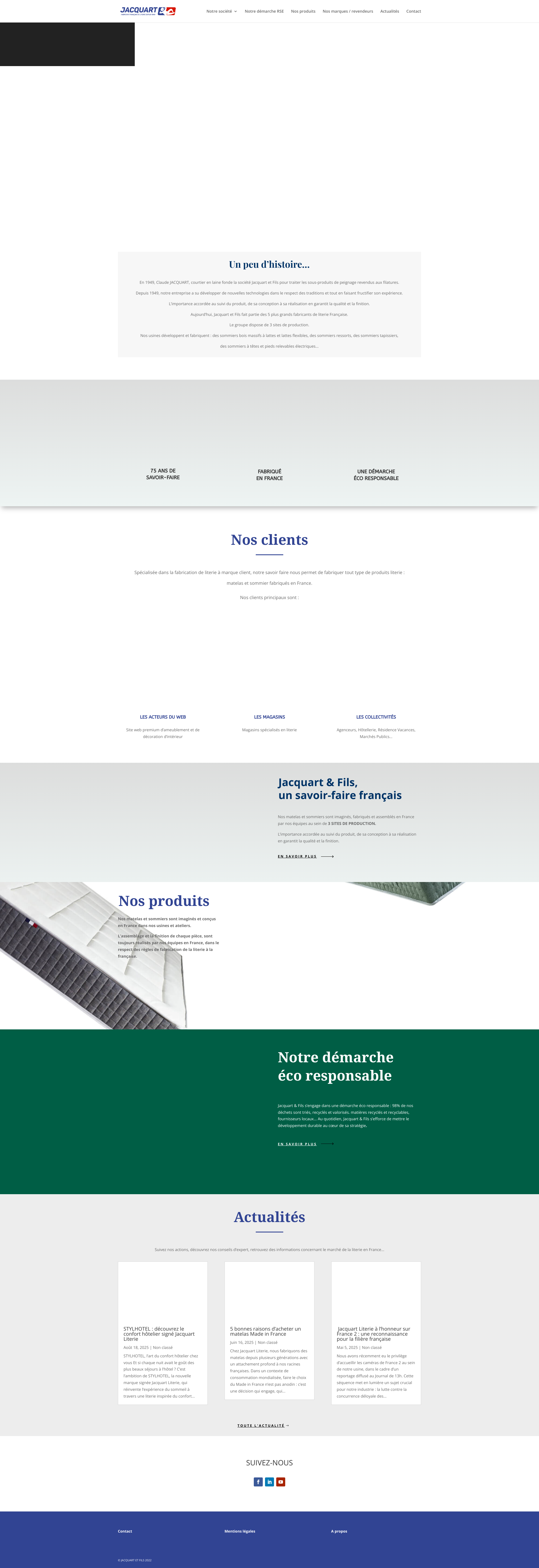Aperçu du site