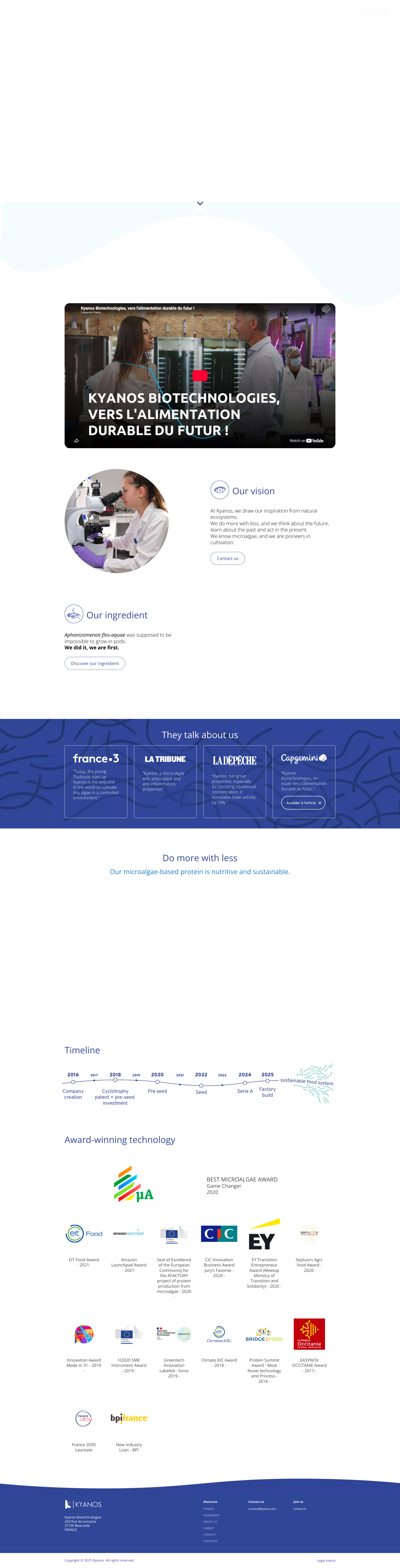 Aperçu du site