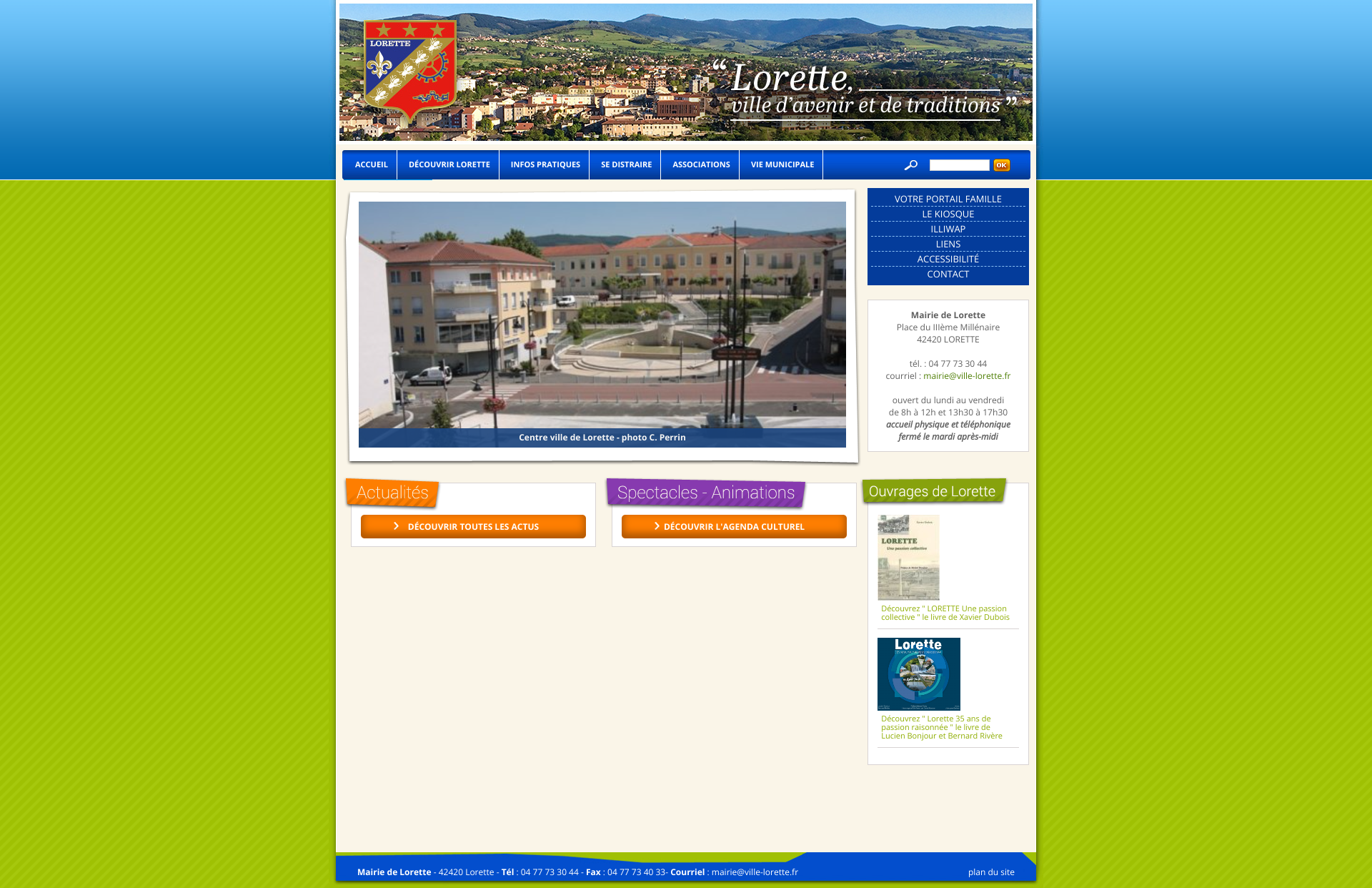 Aperçu du site