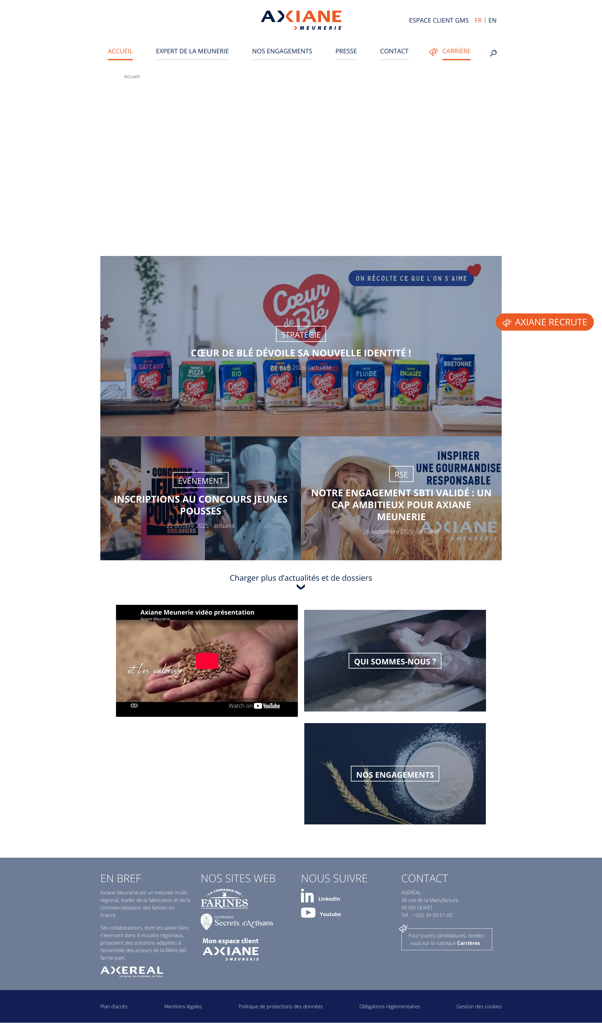 Aperçu du site