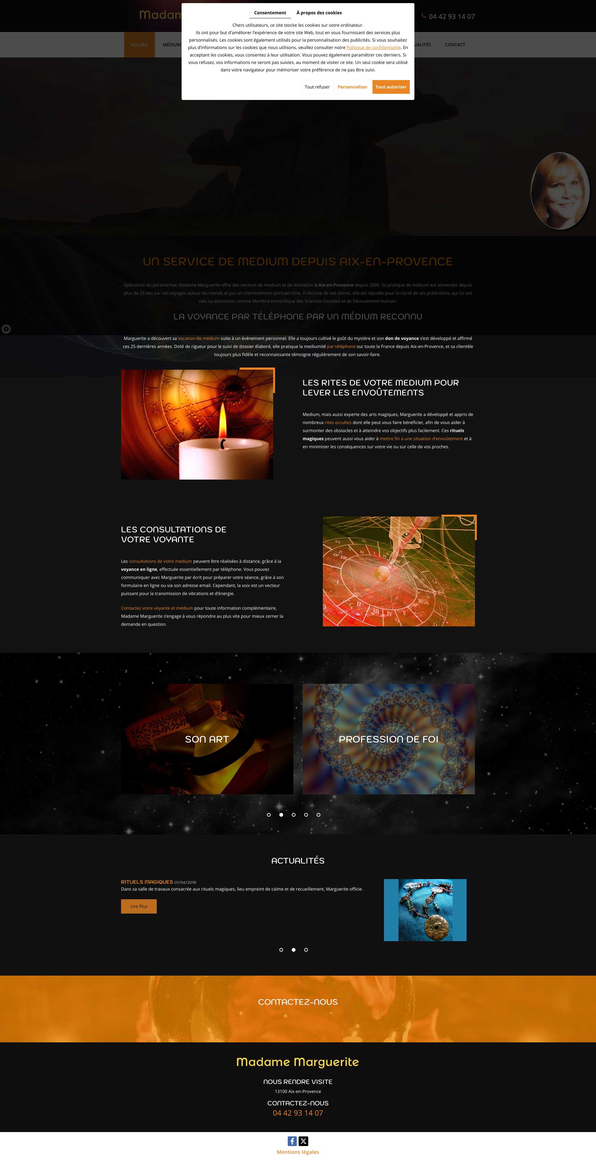 Aperçu du site