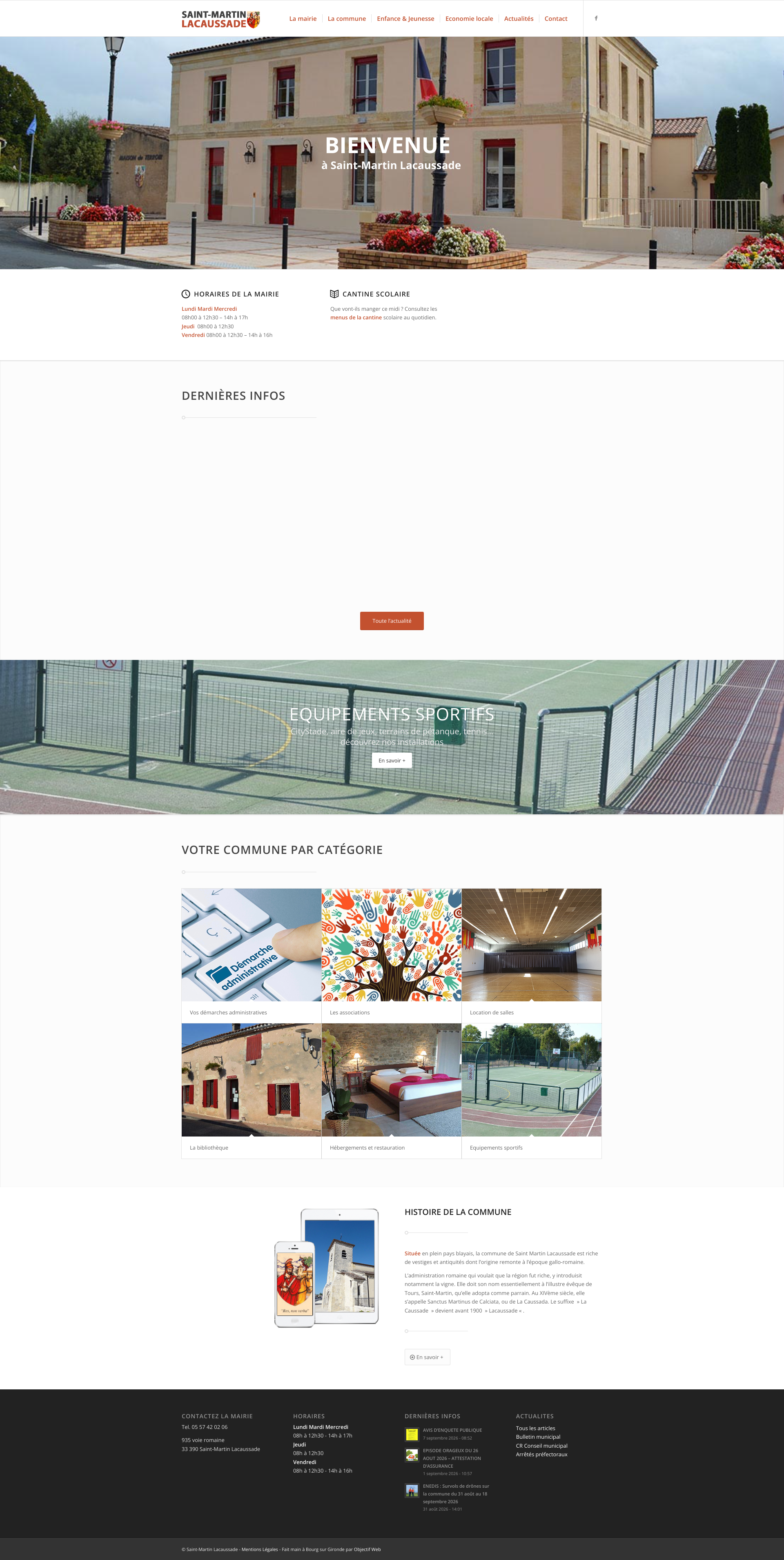 Aperçu du site
