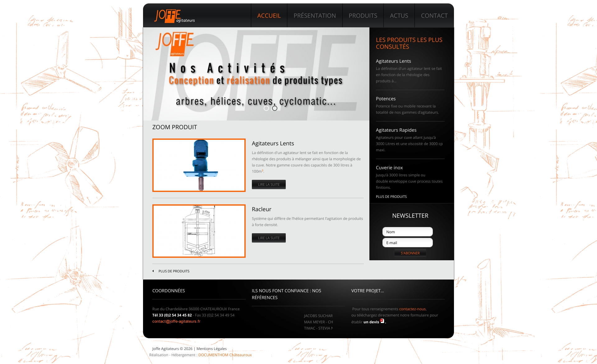 Aperçu du site