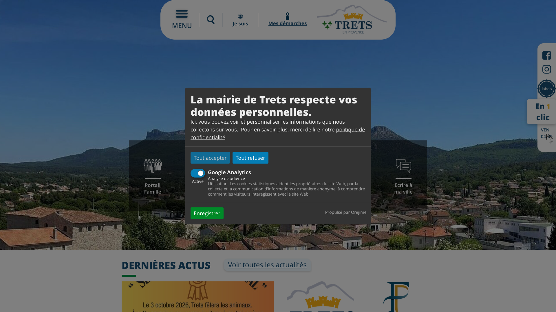 Aperçu du site