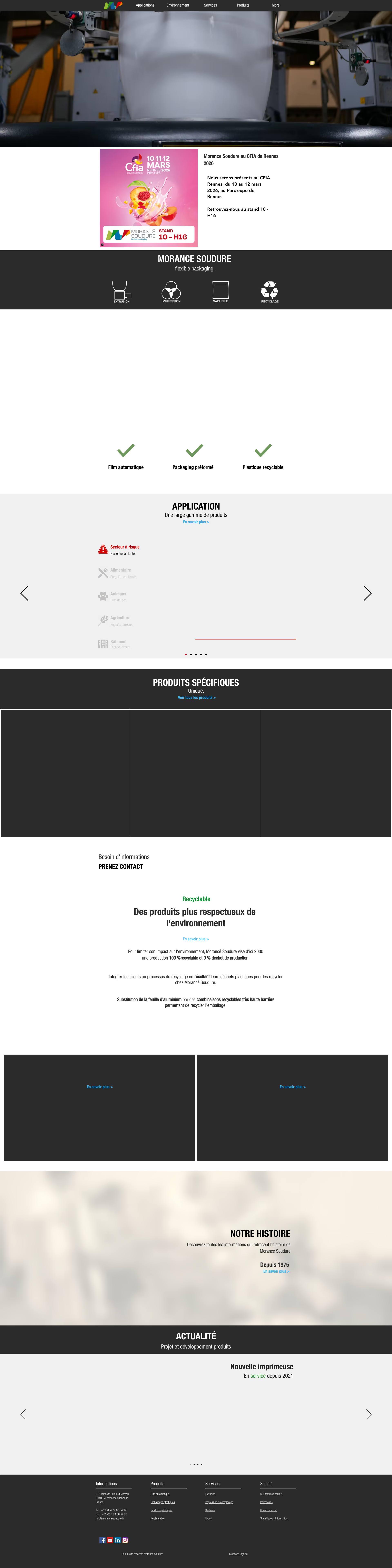 Aperçu du site