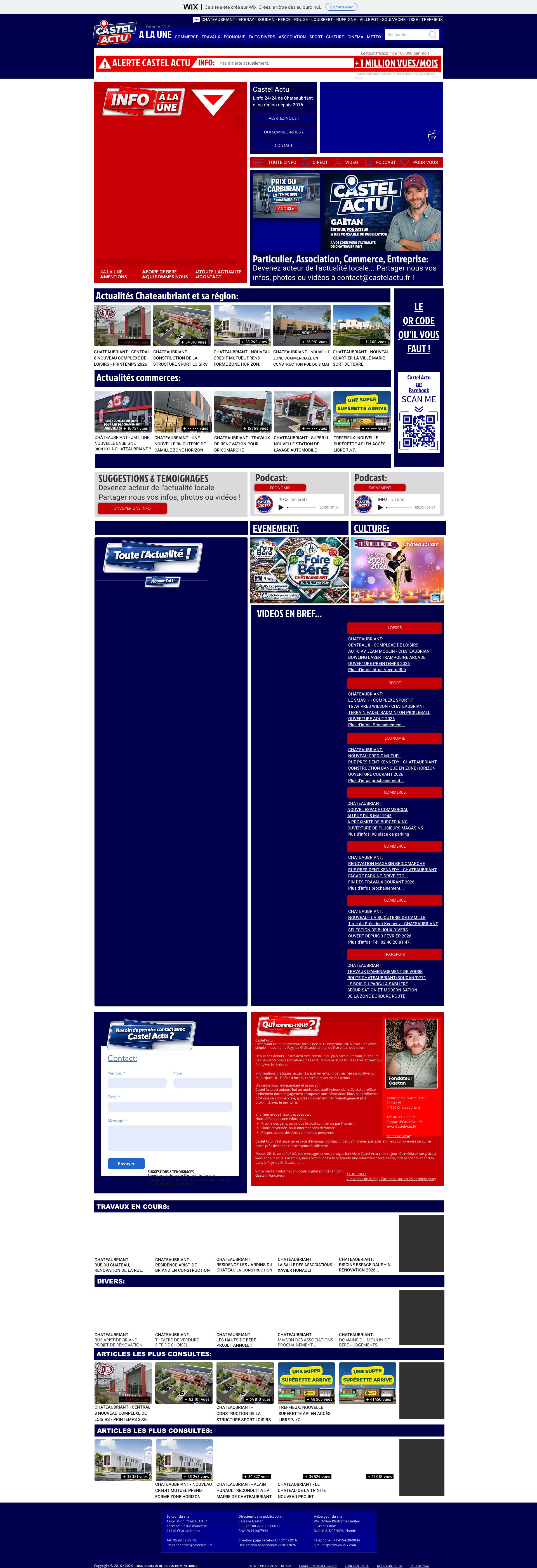 Aperçu du site