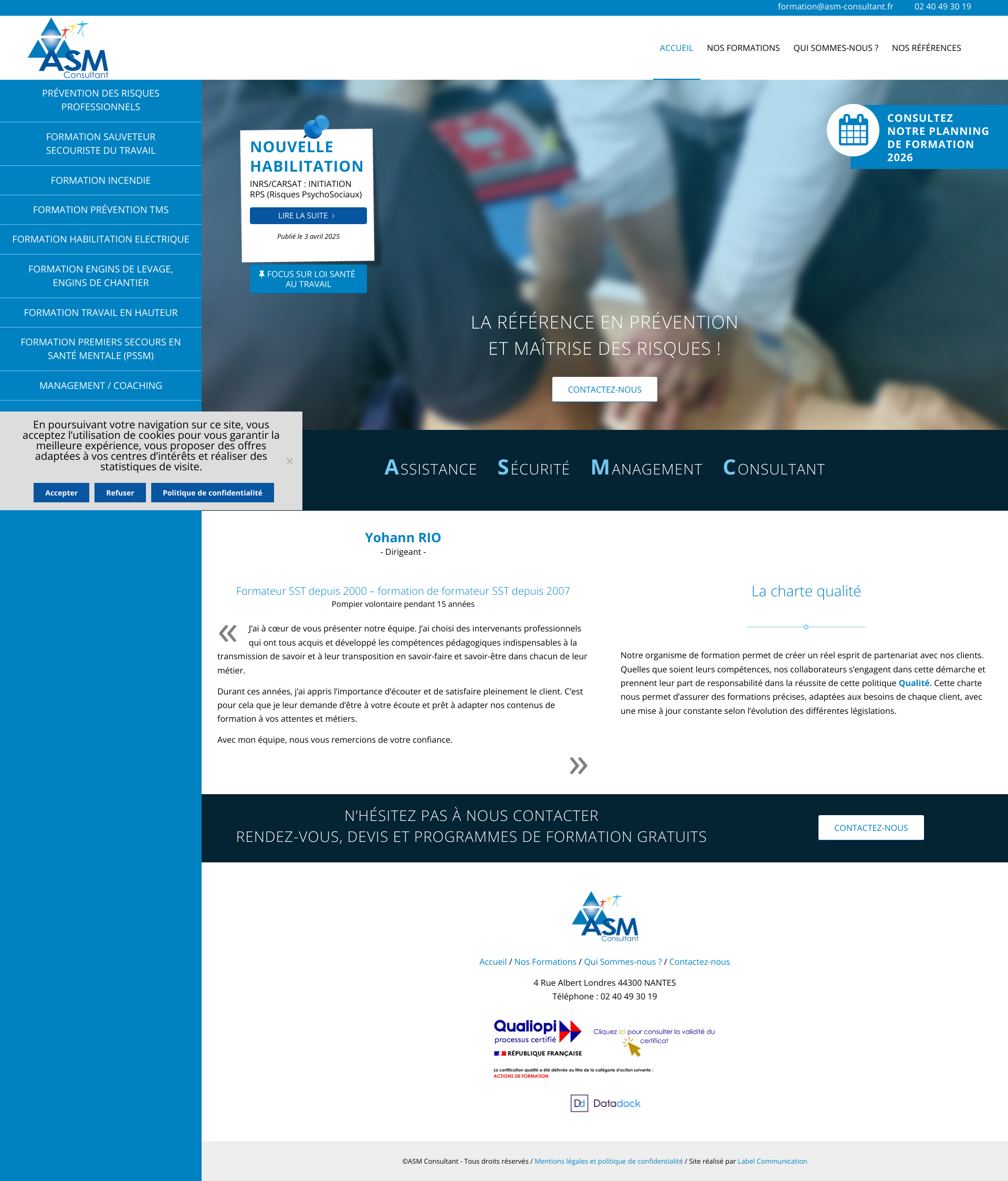 Aperçu du site