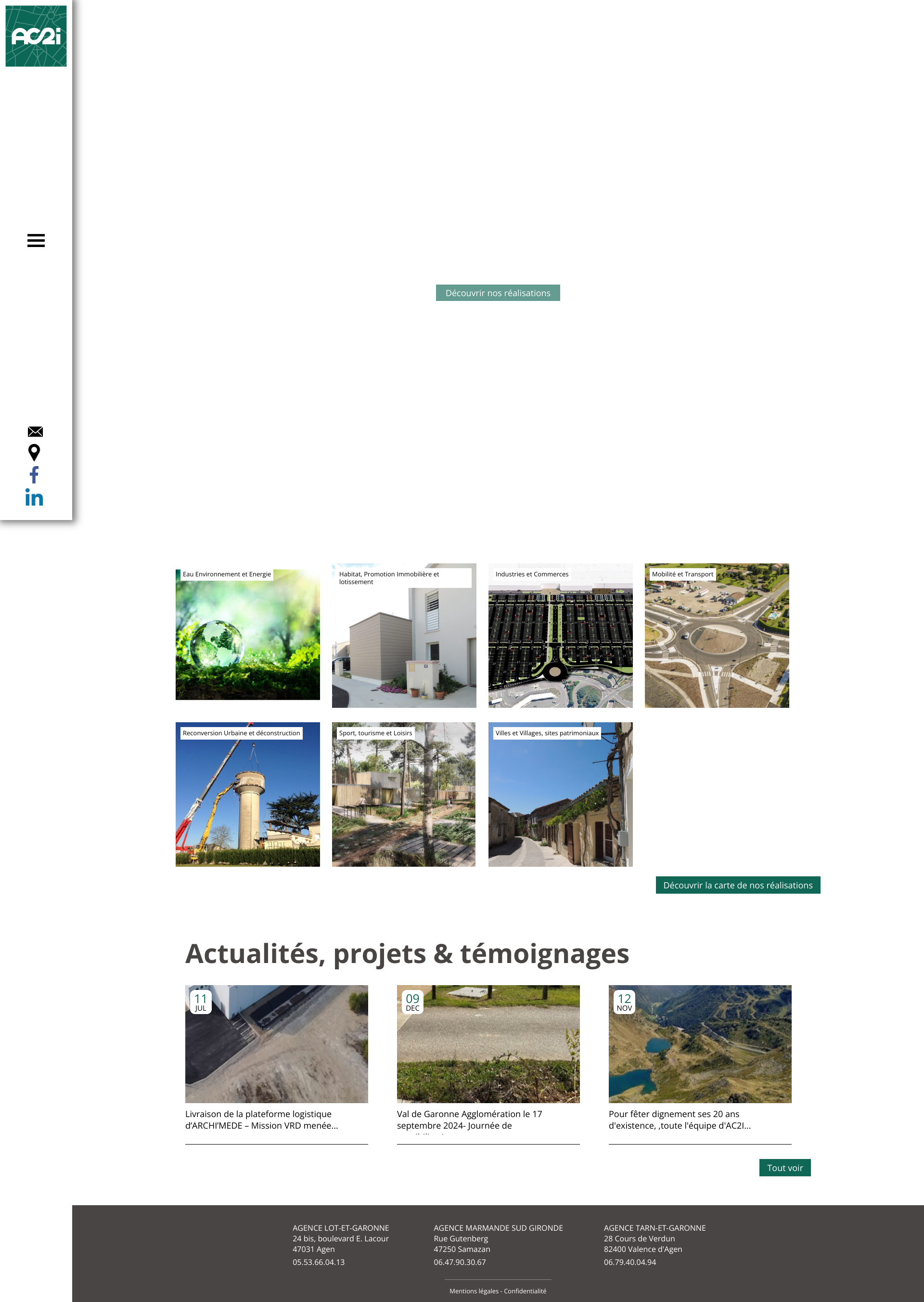 Aperçu du site