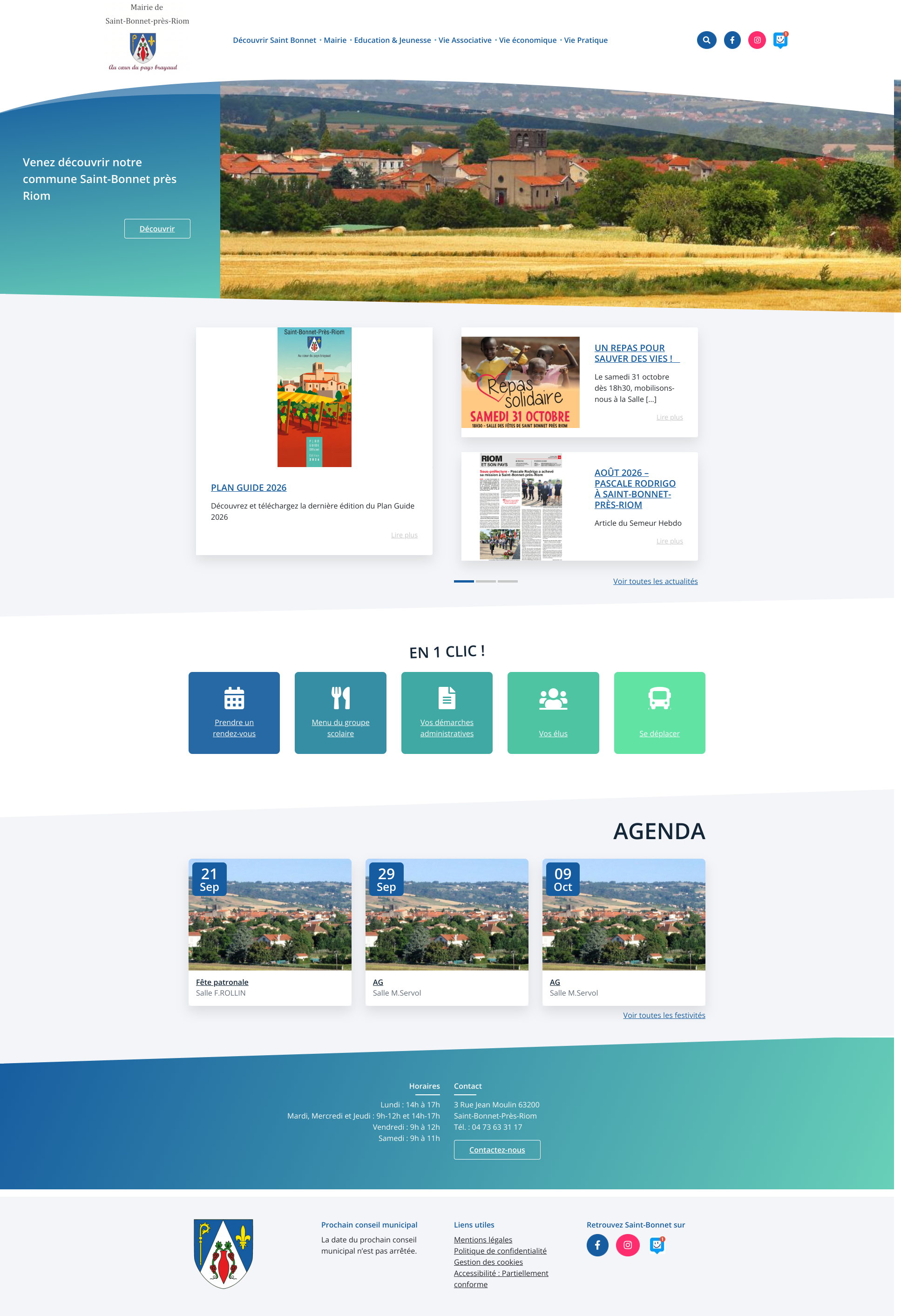 Aperçu du site
