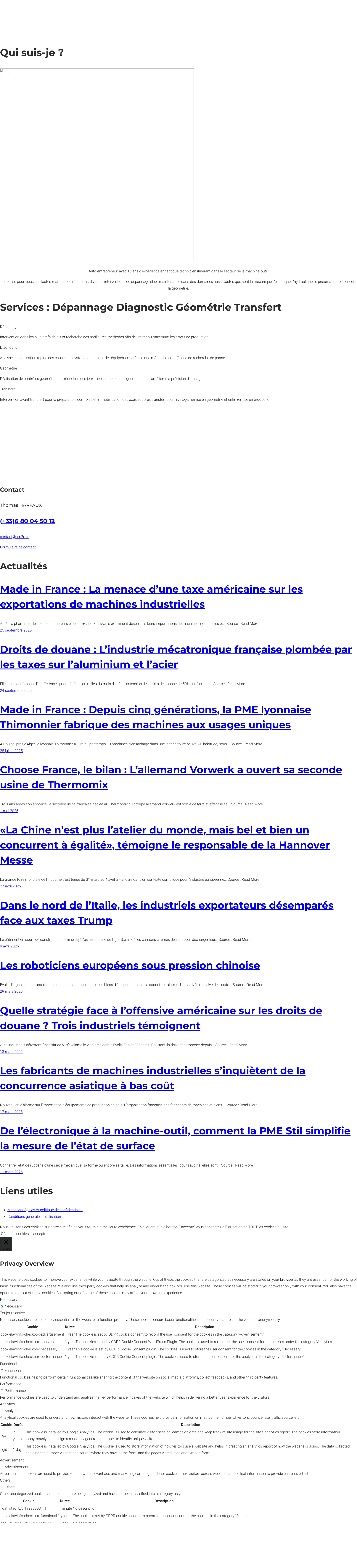 Aperçu du site