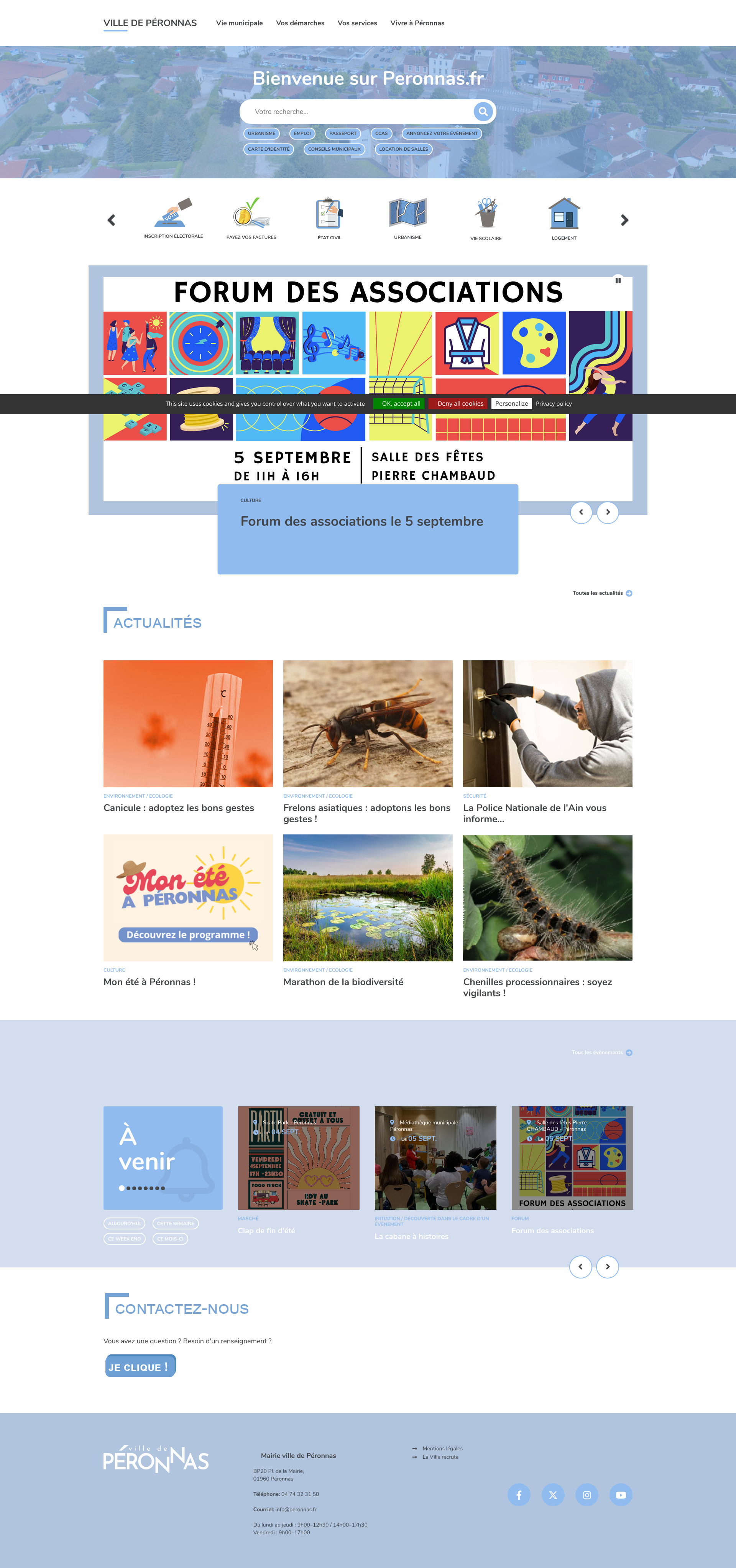 Aperçu du site