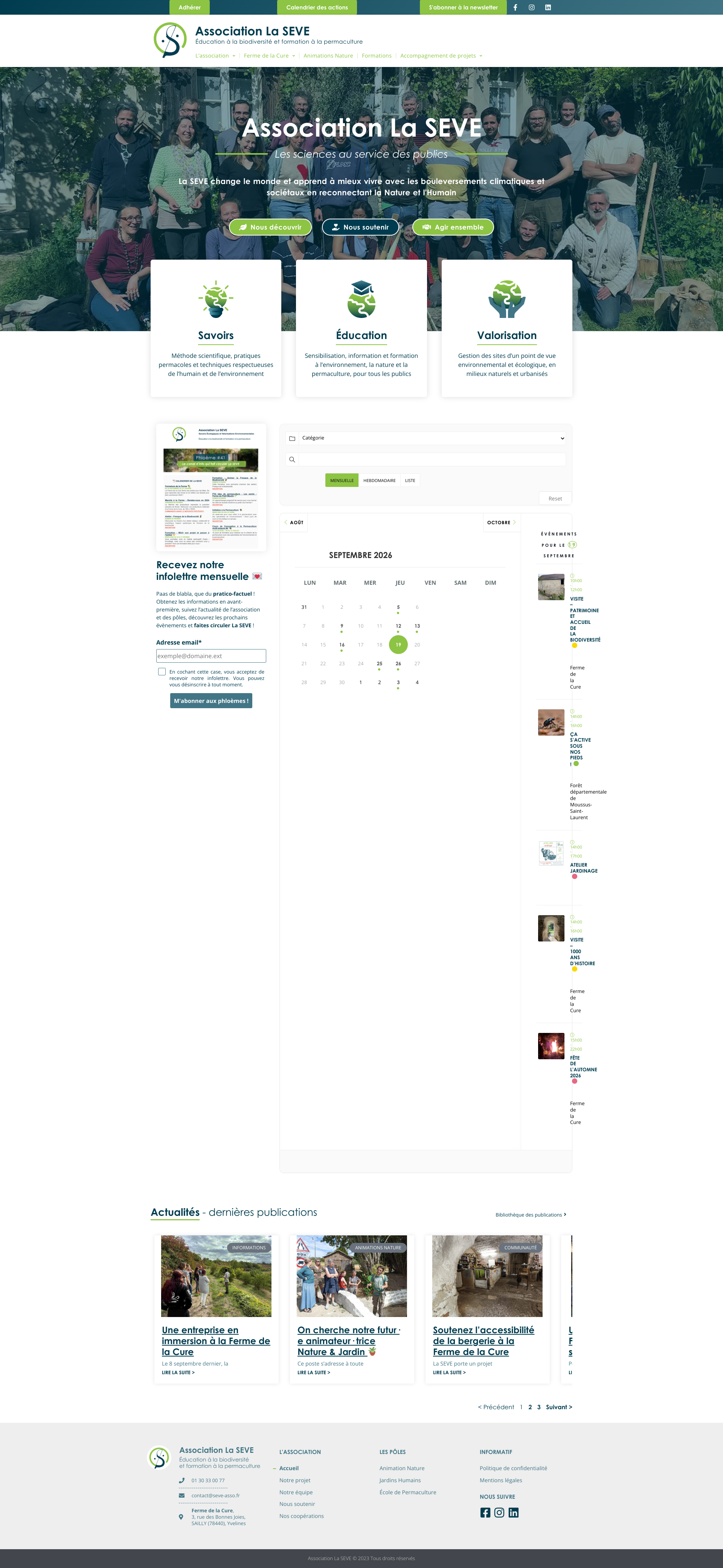 Aperçu du site