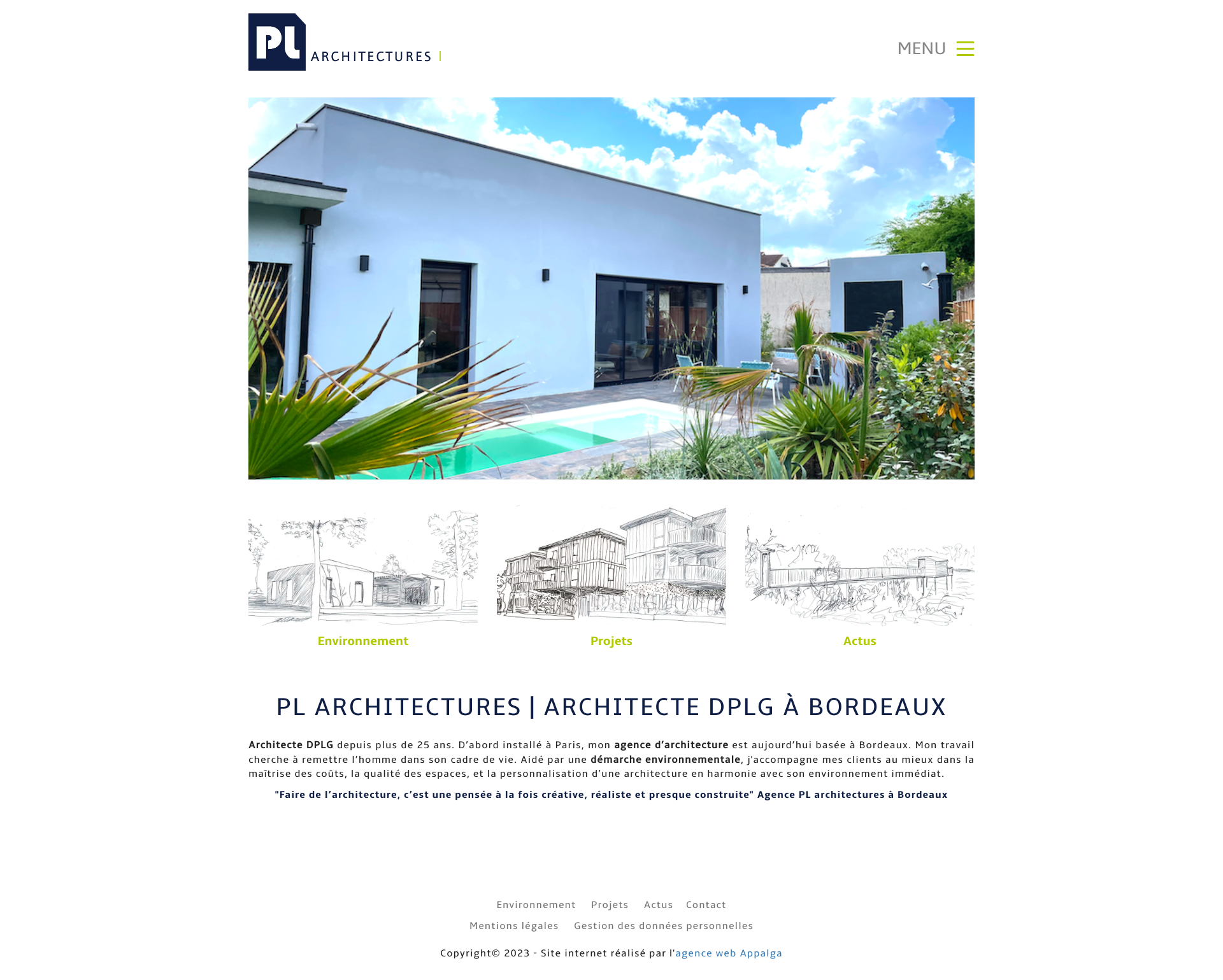 Aperçu du site
