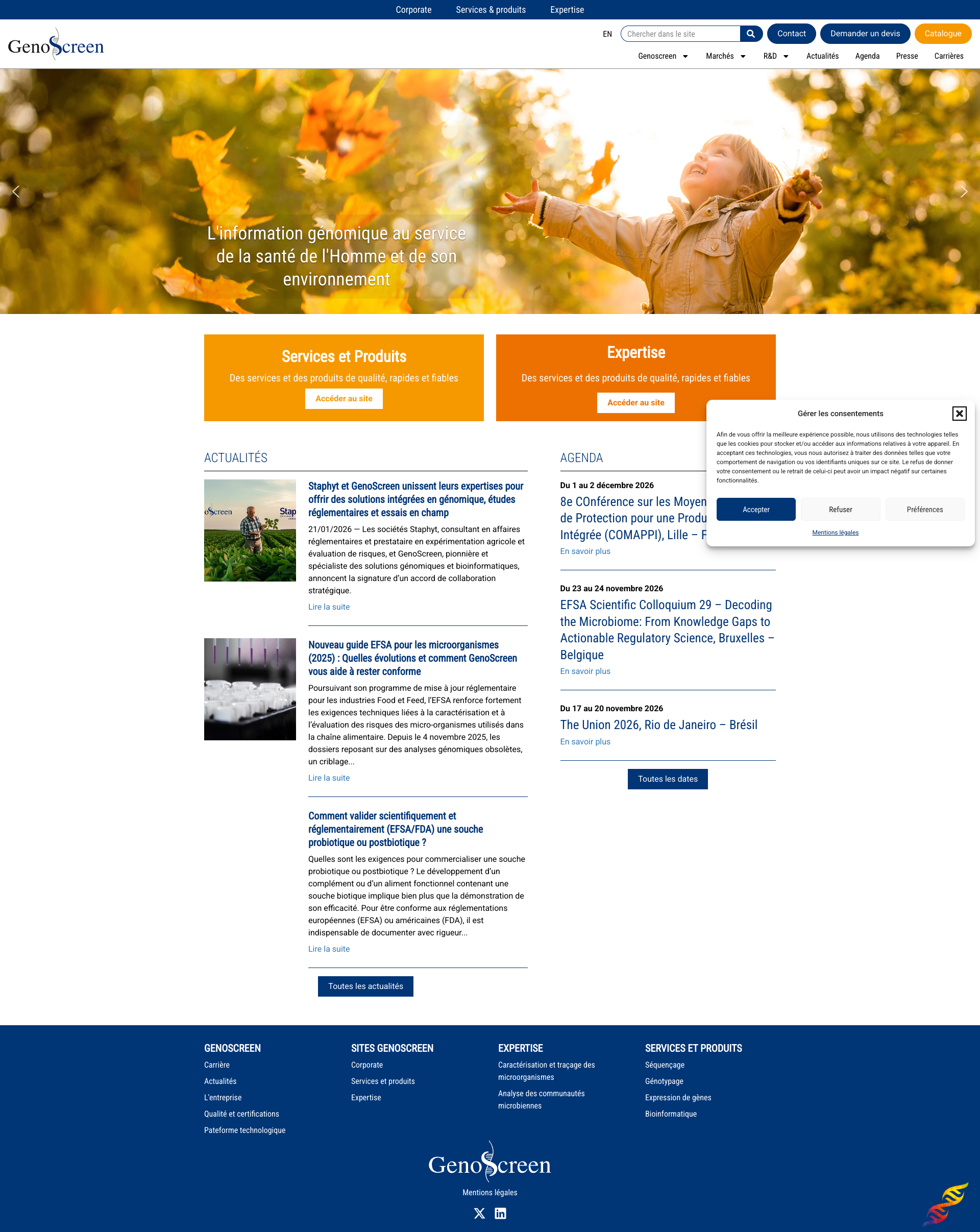 Aperçu du site
