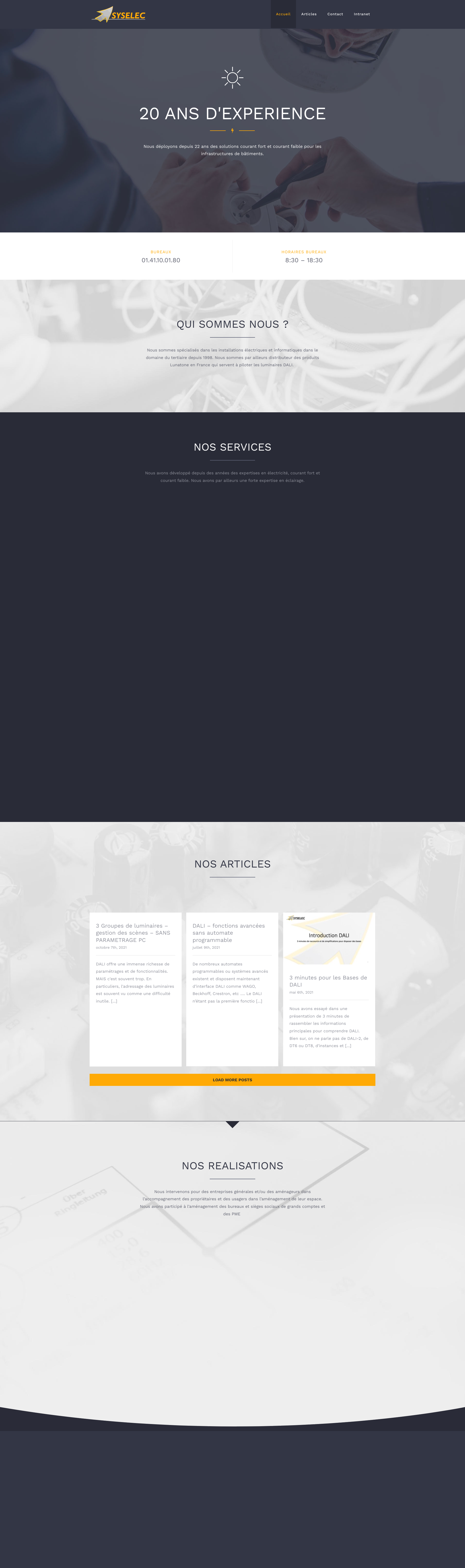 Aperçu du site