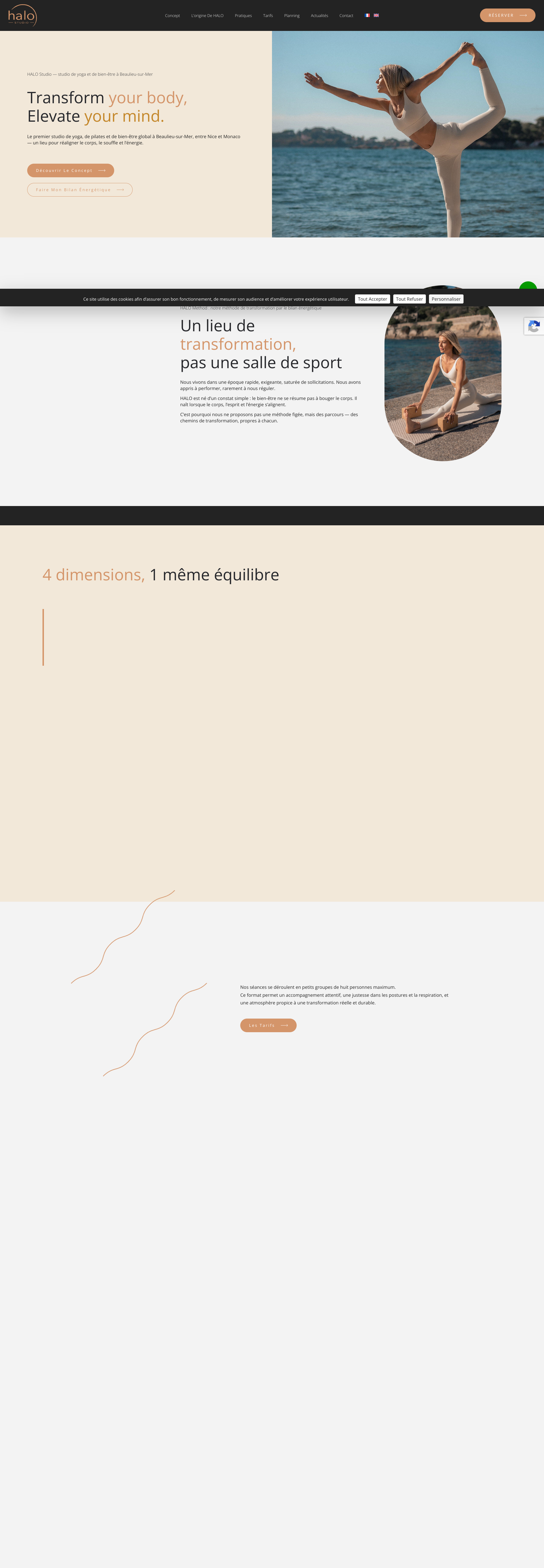 Aperçu du site