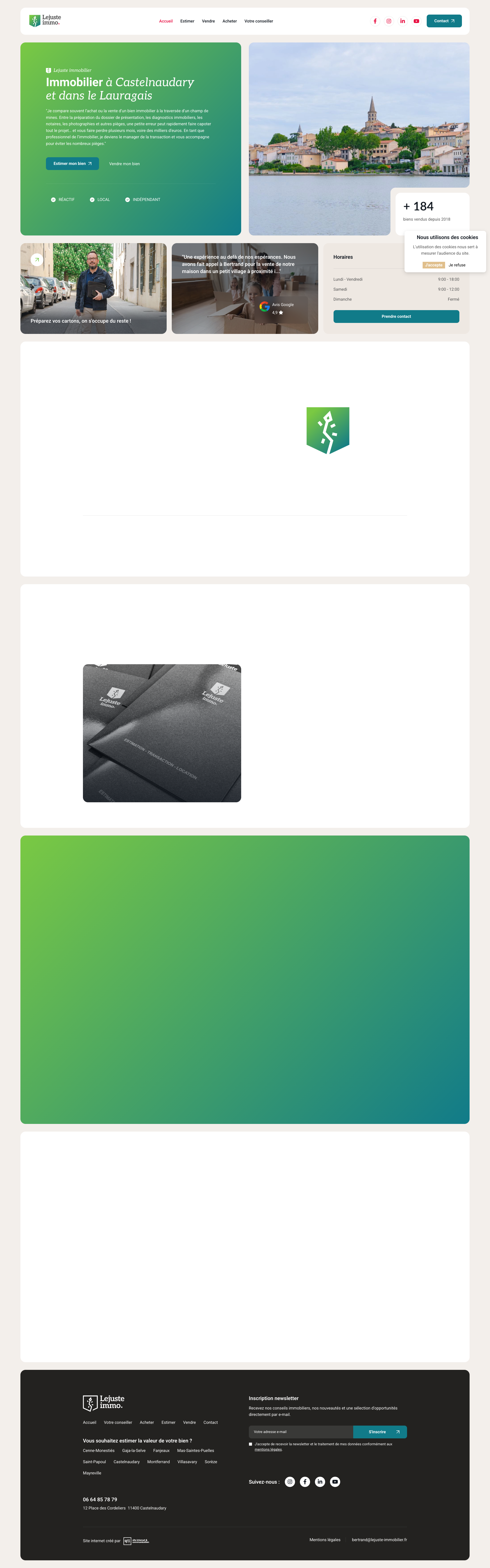 Aperçu du site