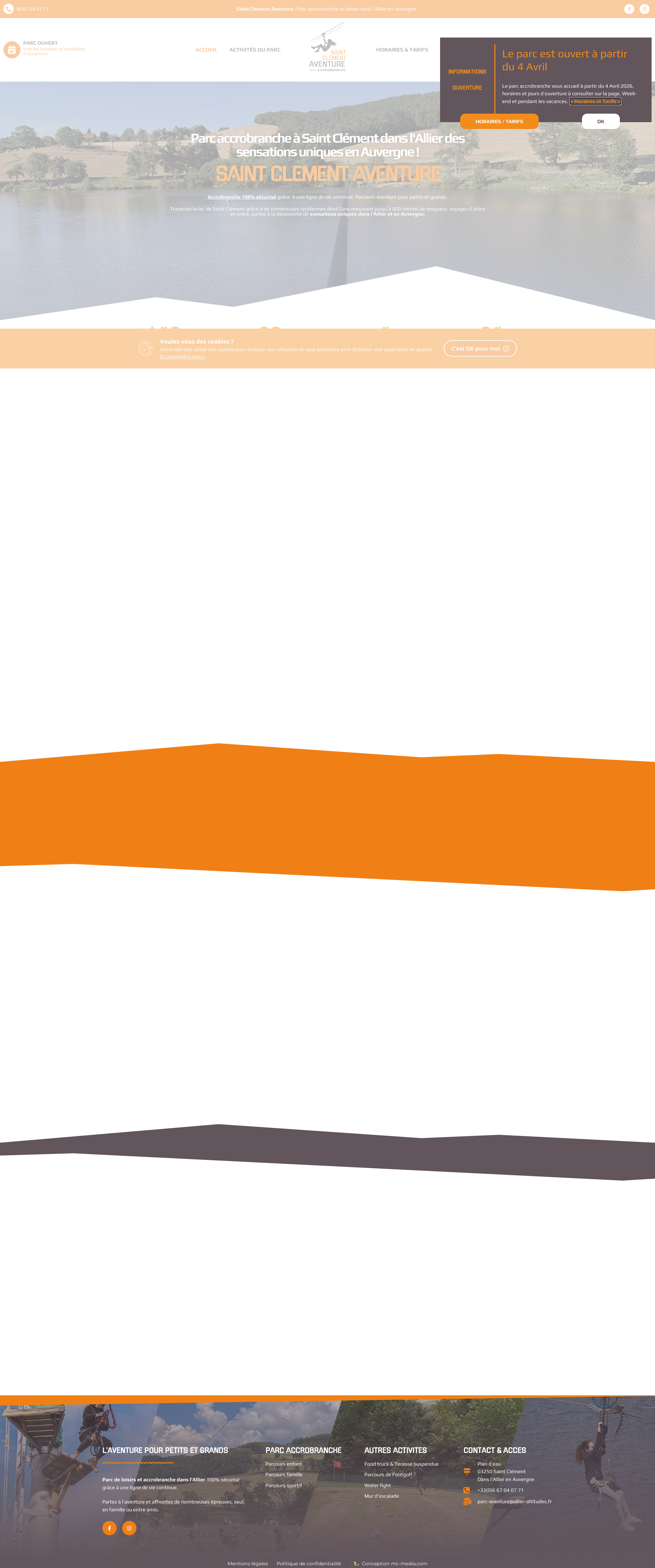Aperçu du site
