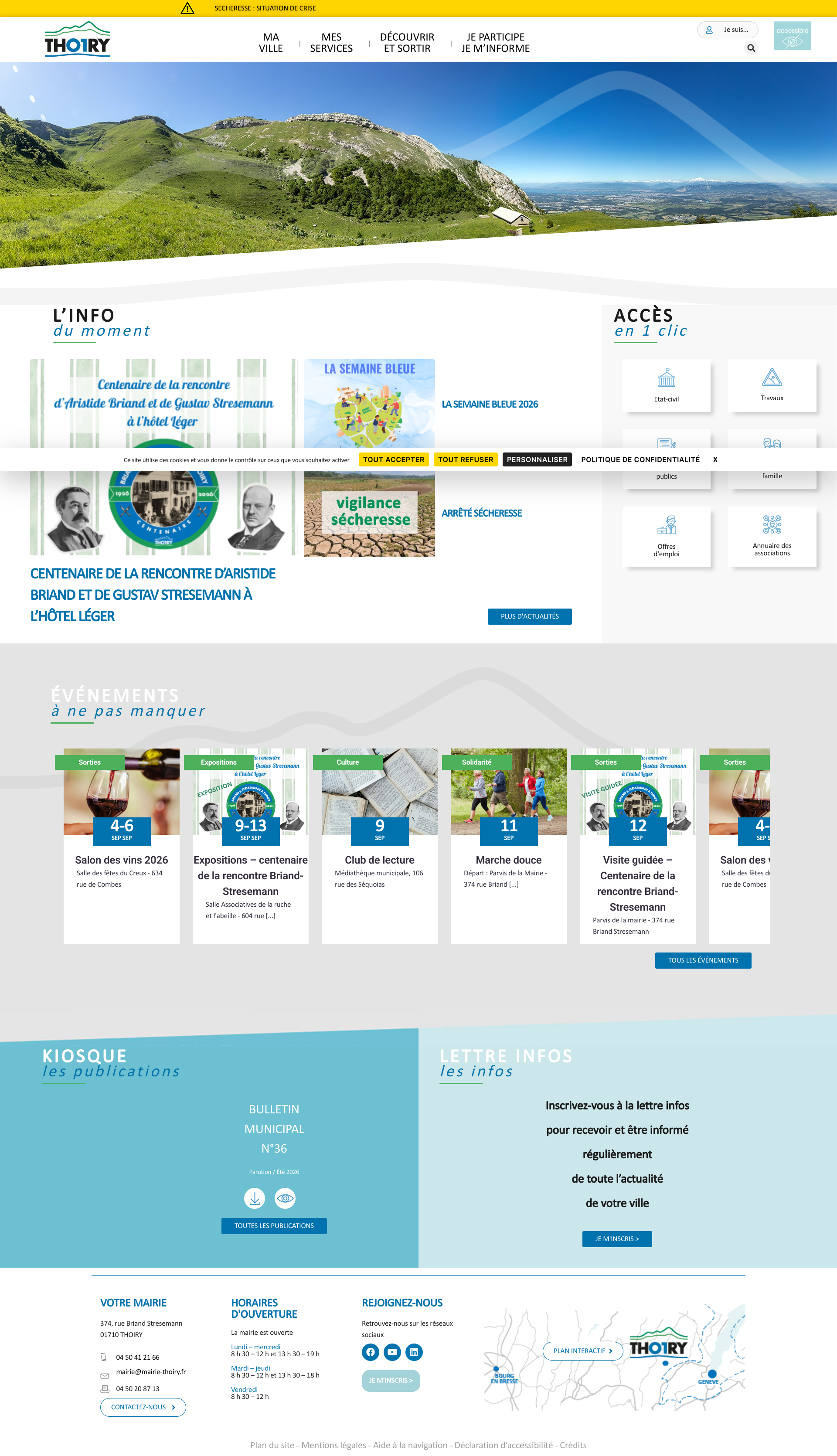 Aperçu du site