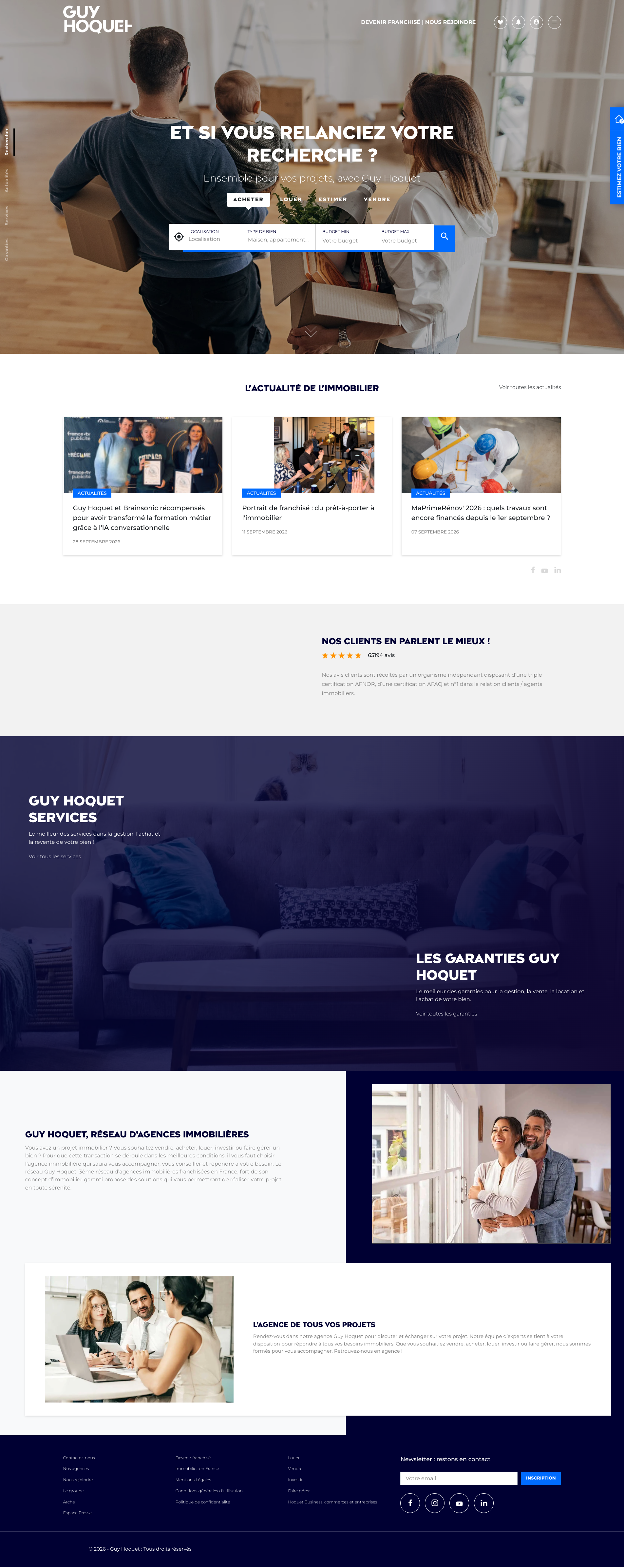 Aperçu du site