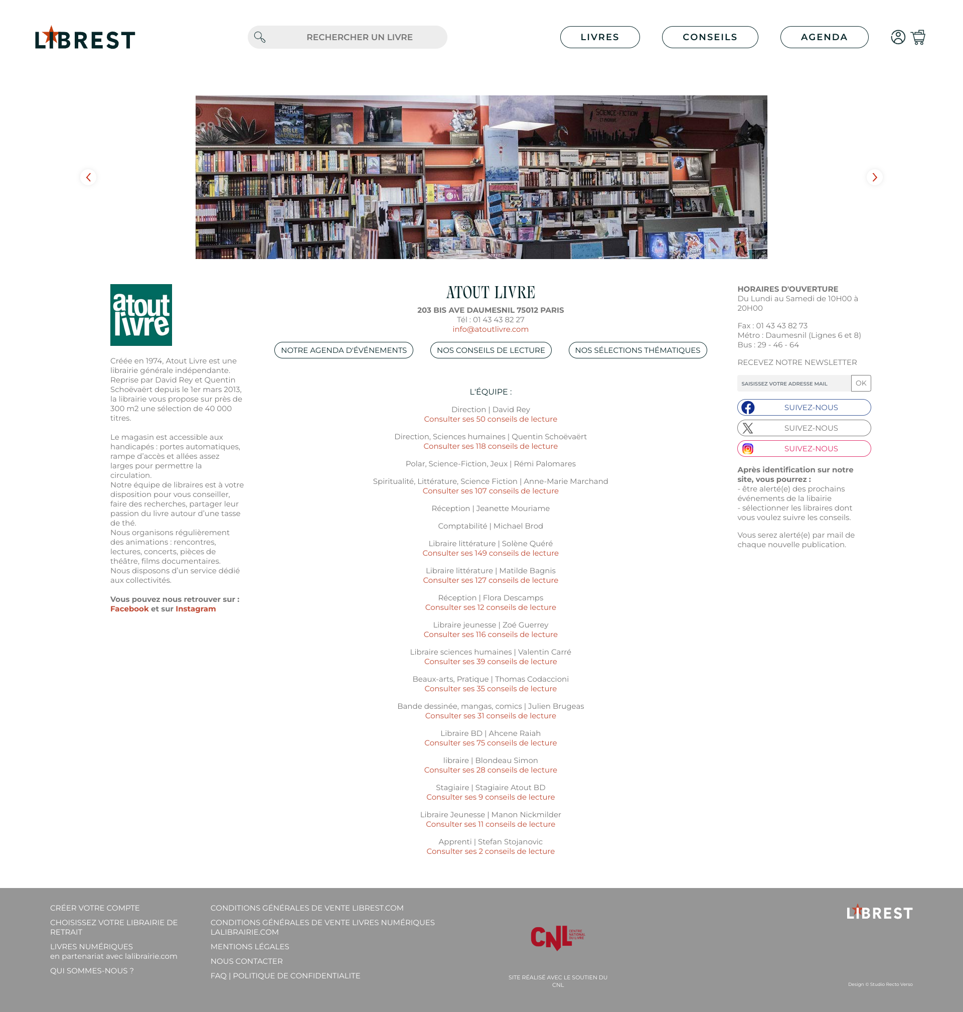 Aperçu du site