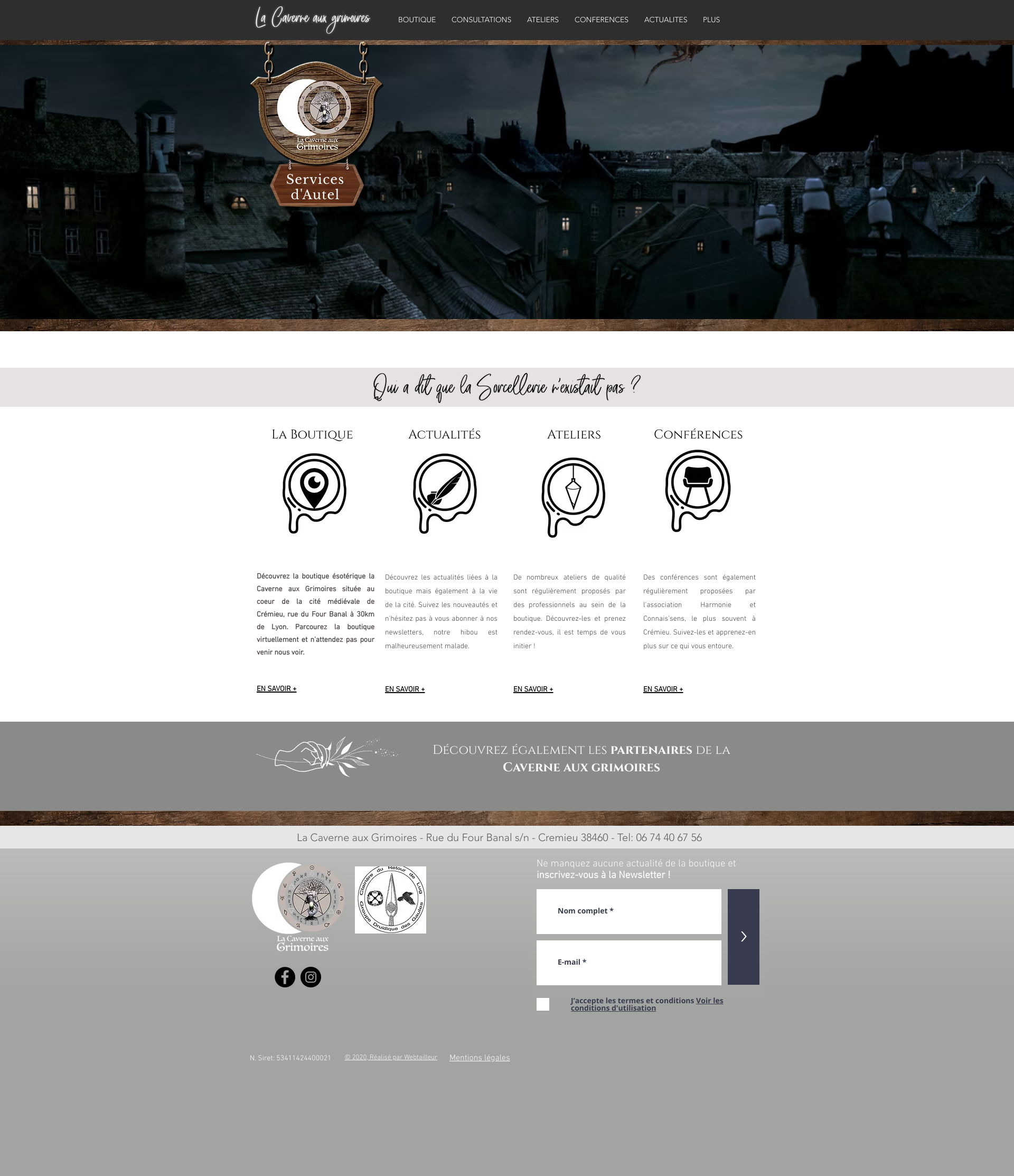 Aperçu du site