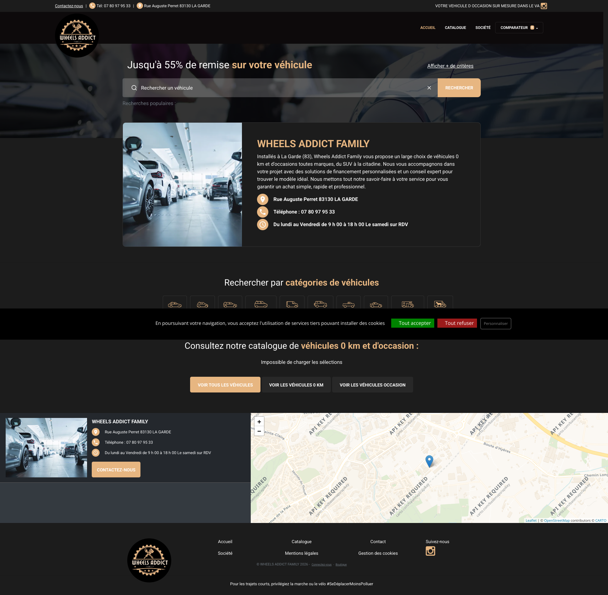 Aperçu du site