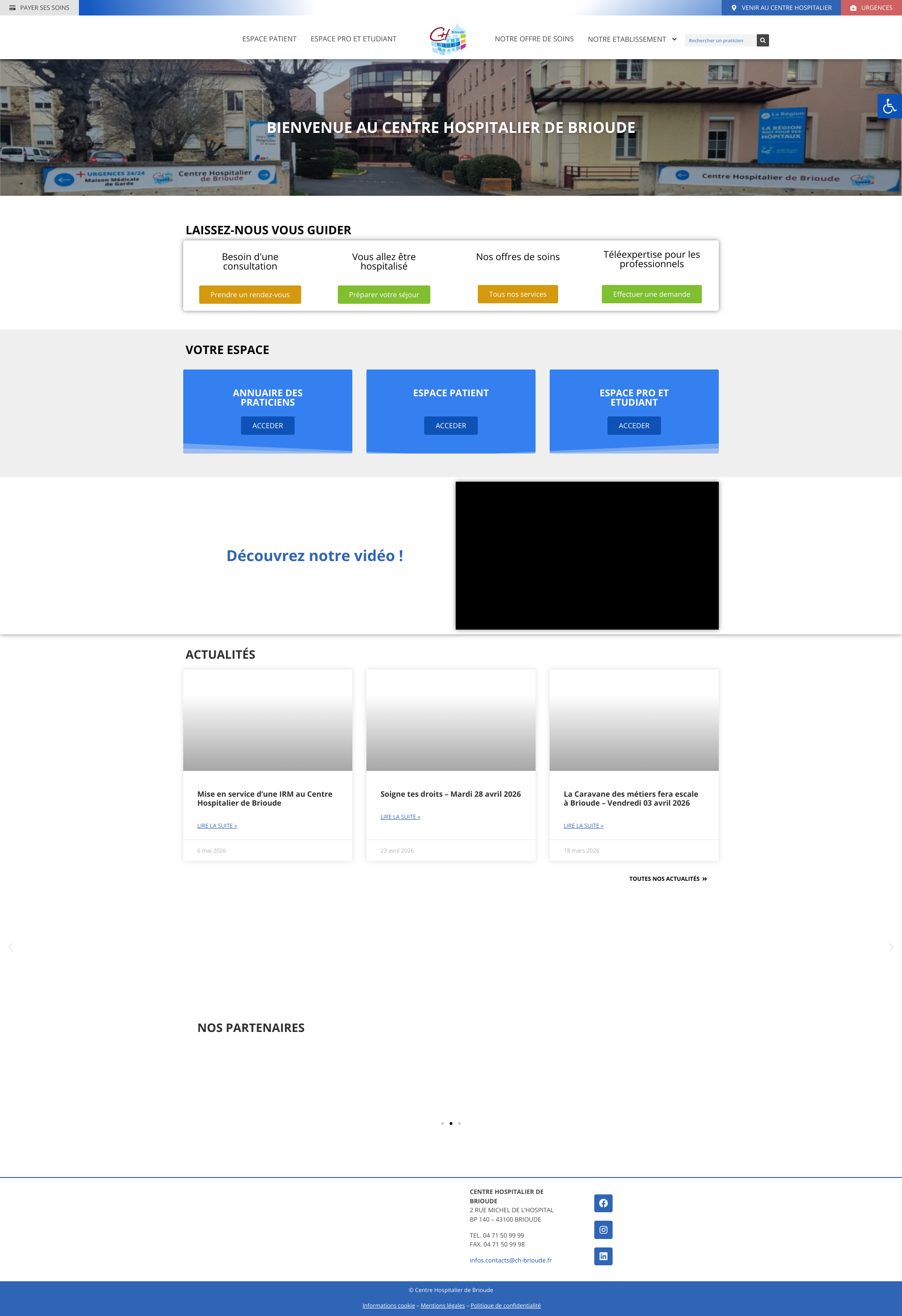 Aperçu du site