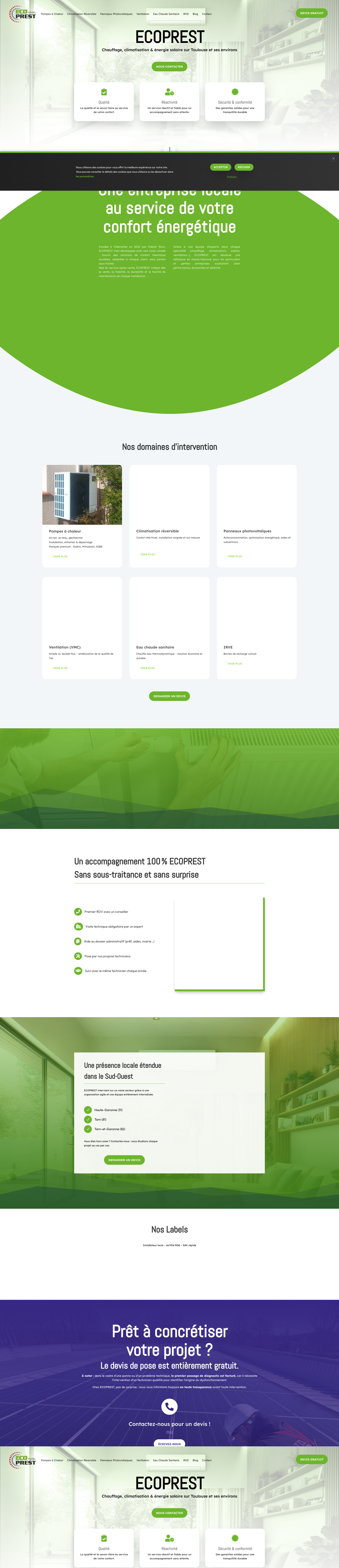 Aperçu du site