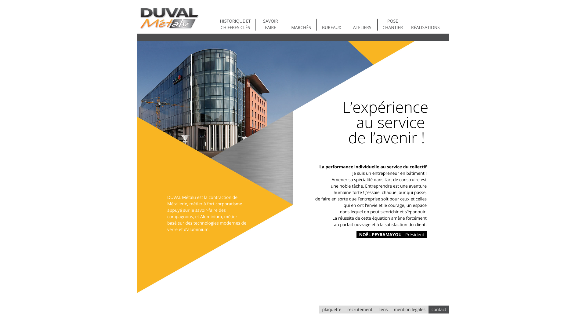 Aperçu du site