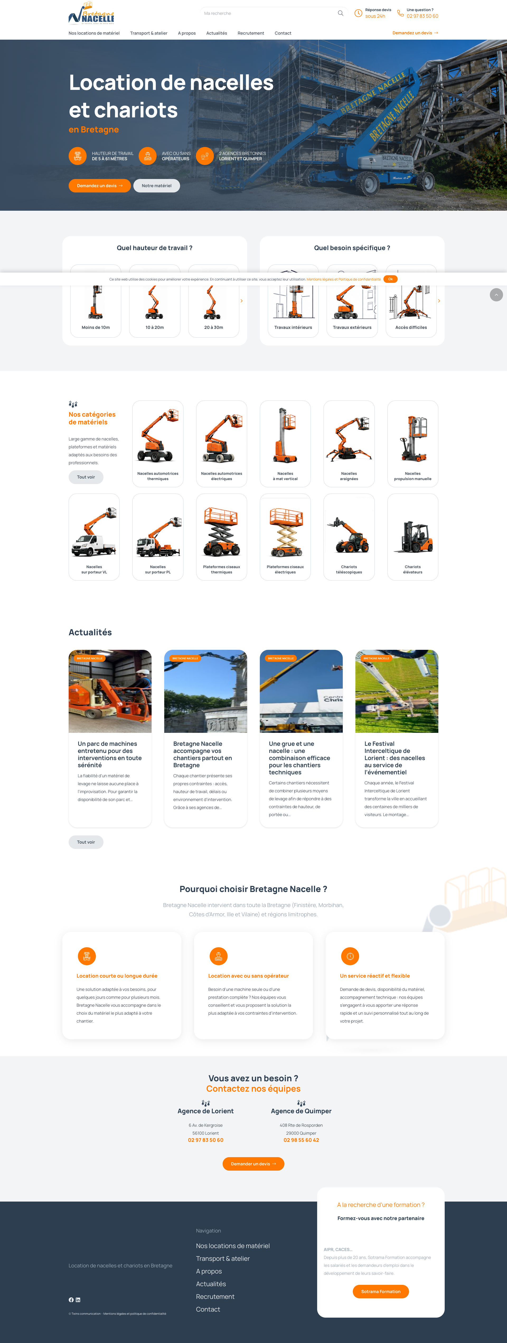Aperçu du site