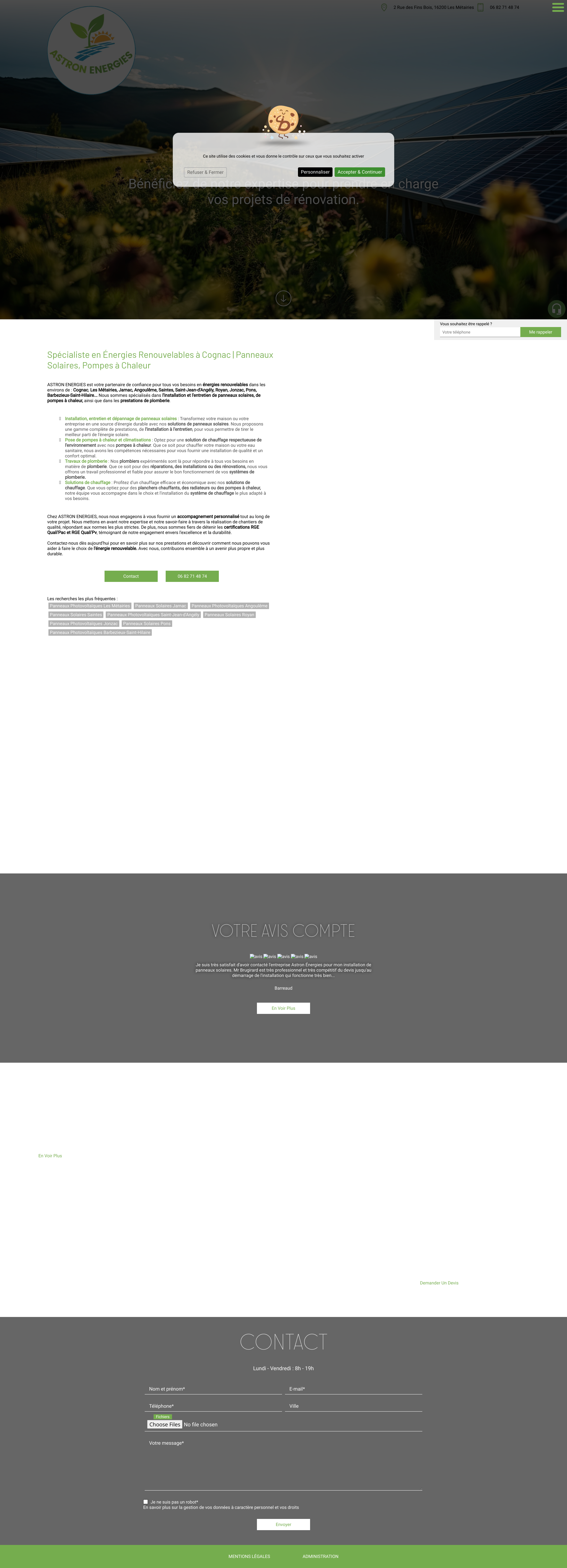 Aperçu du site