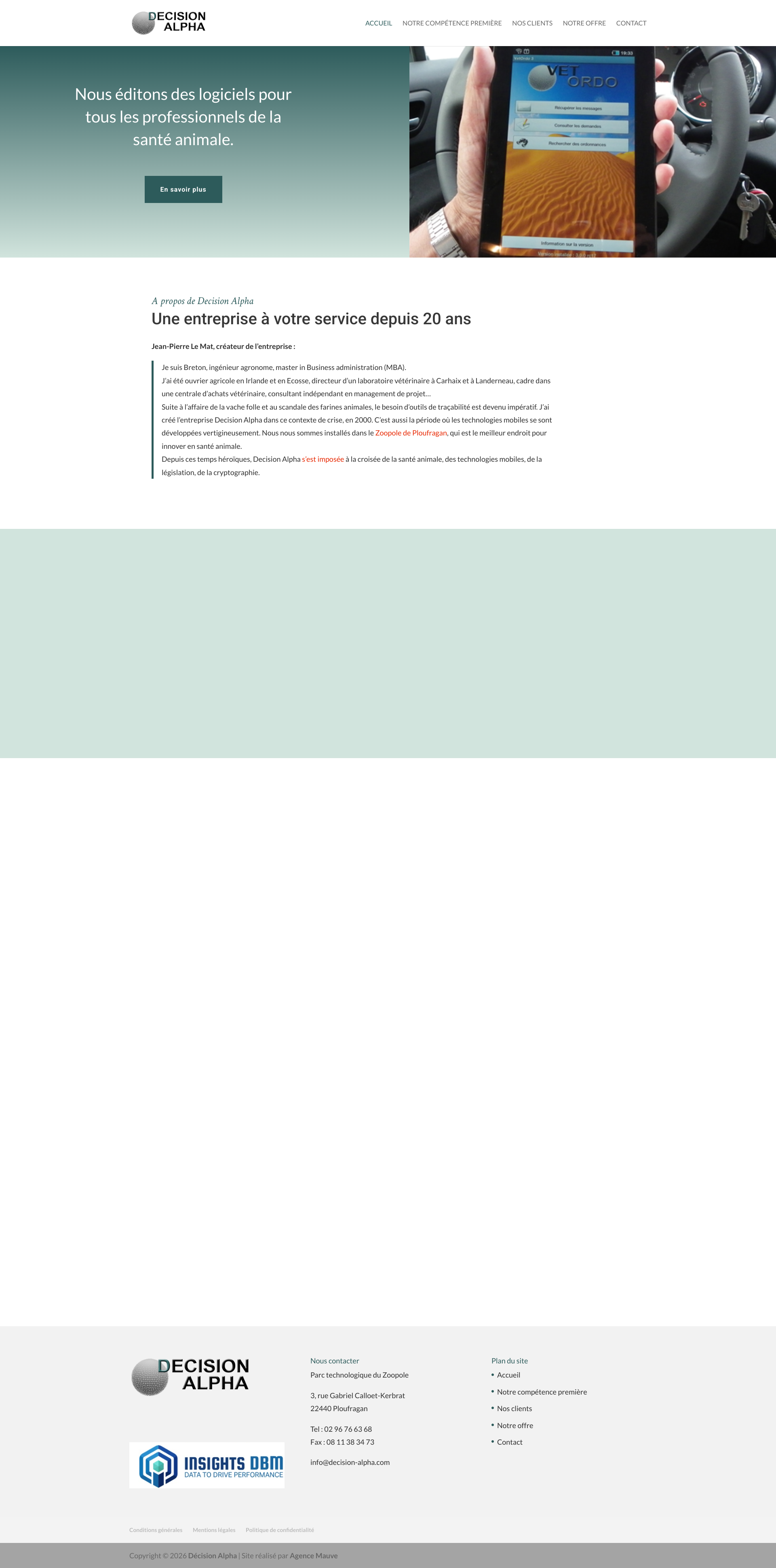 Aperçu du site