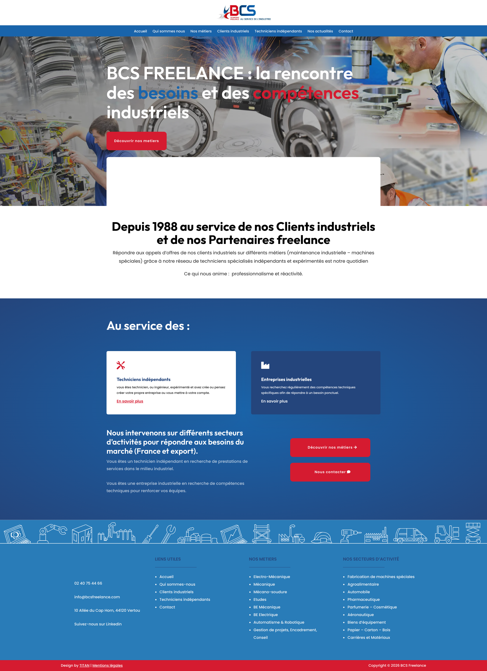 Aperçu du site