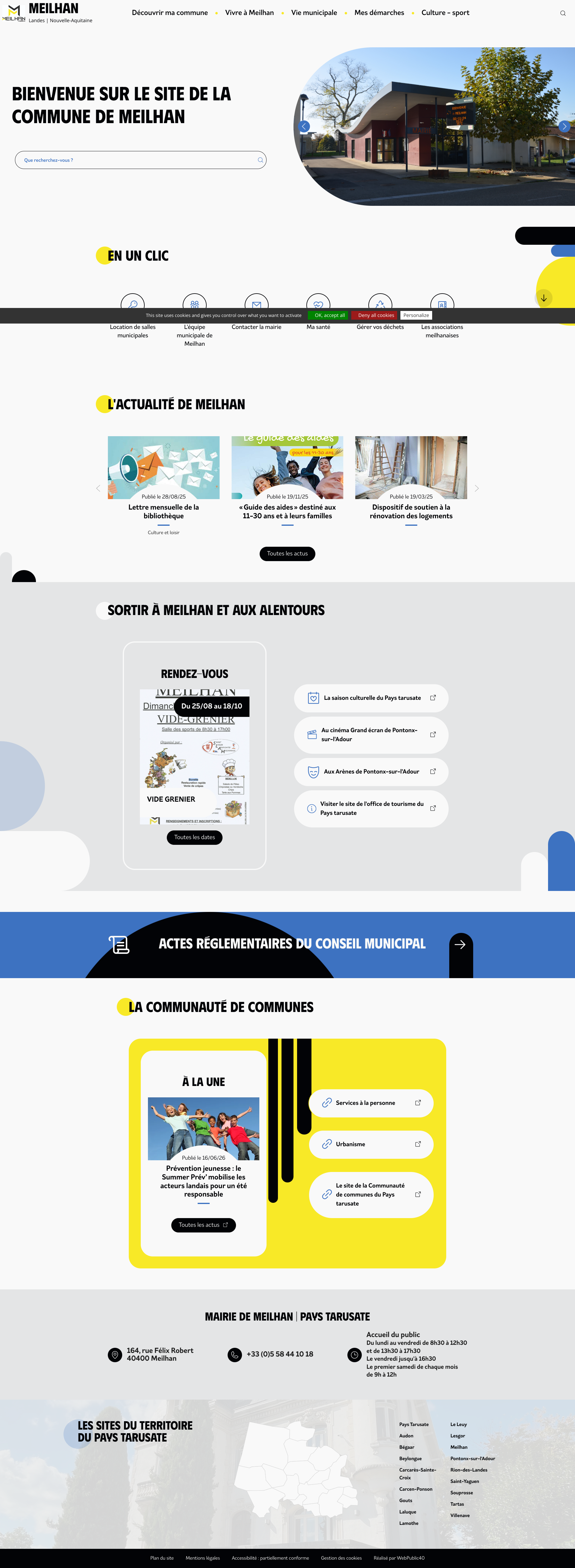 Aperçu du site
