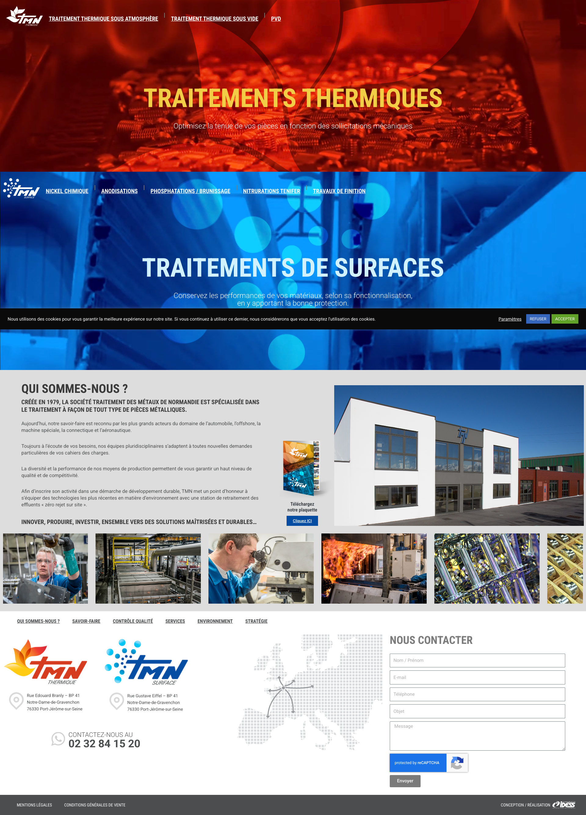 Aperçu du site
