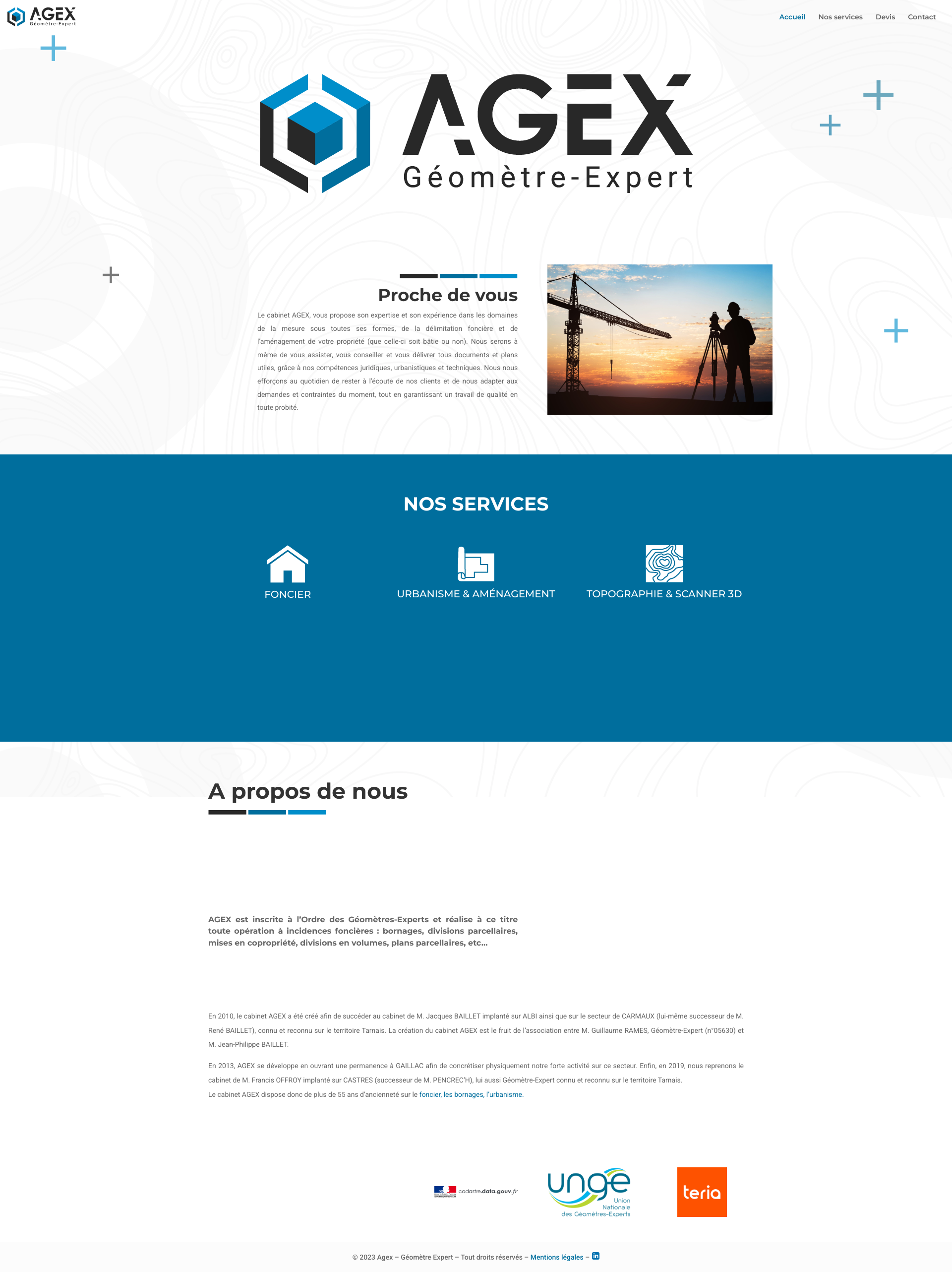 Aperçu du site