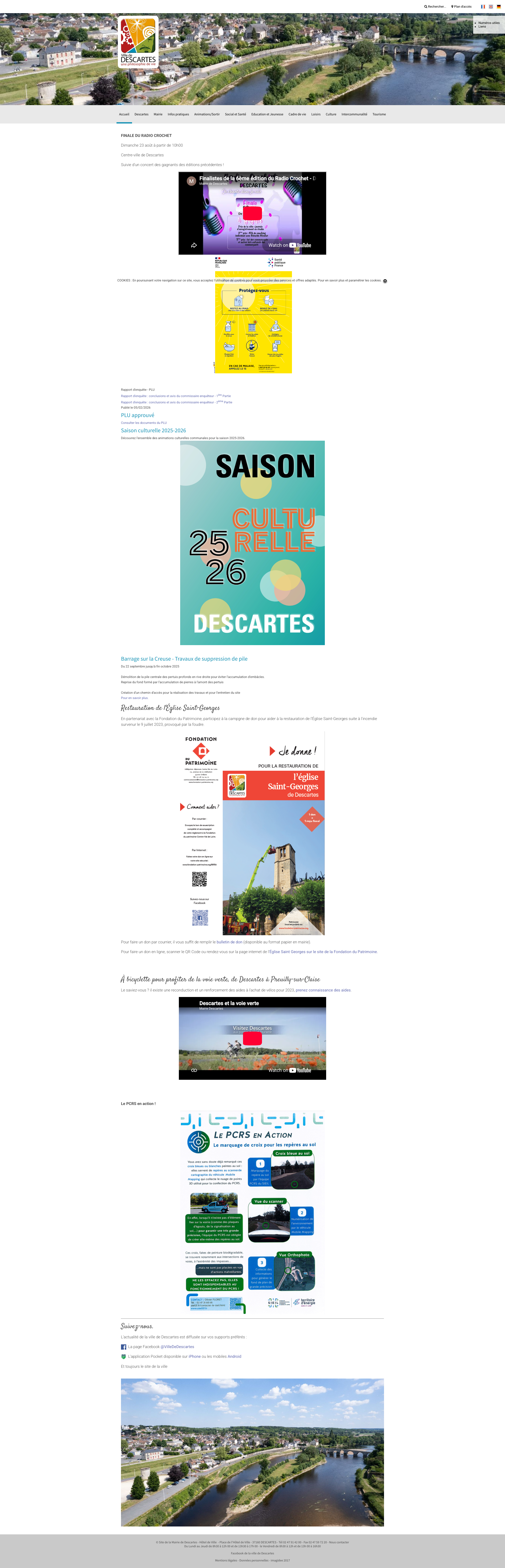 Aperçu du site