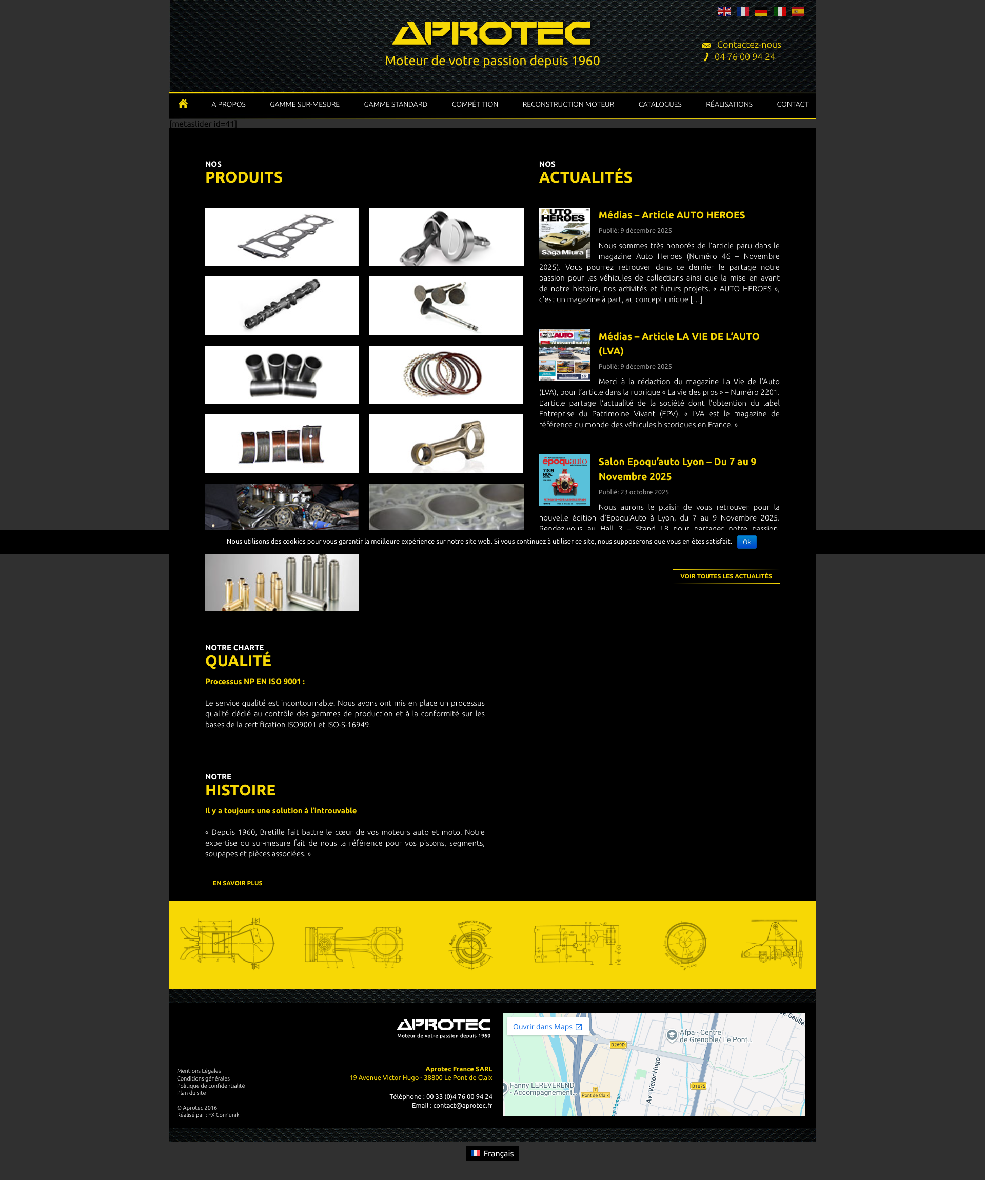Aperçu du site