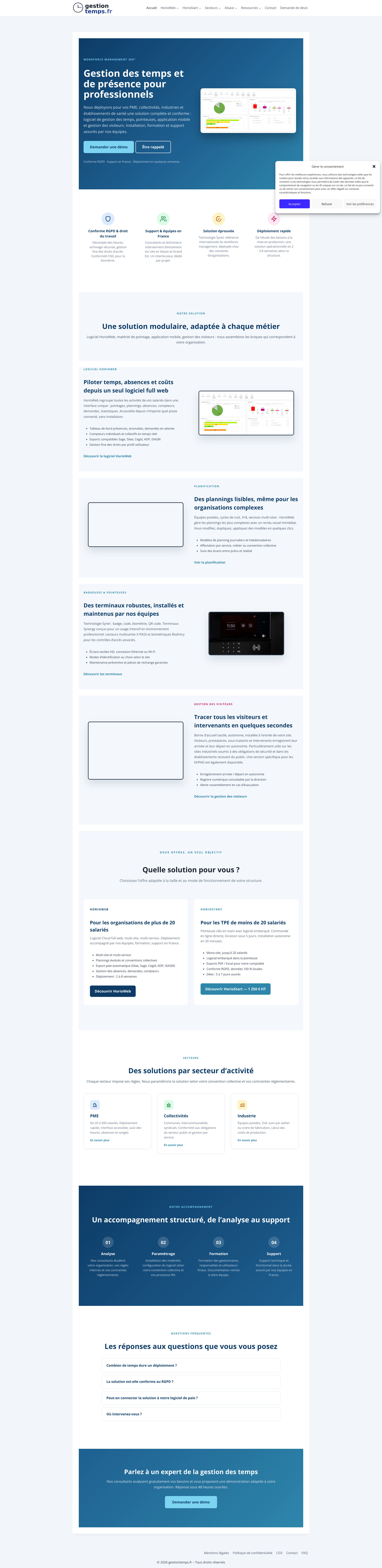 Aperçu du site