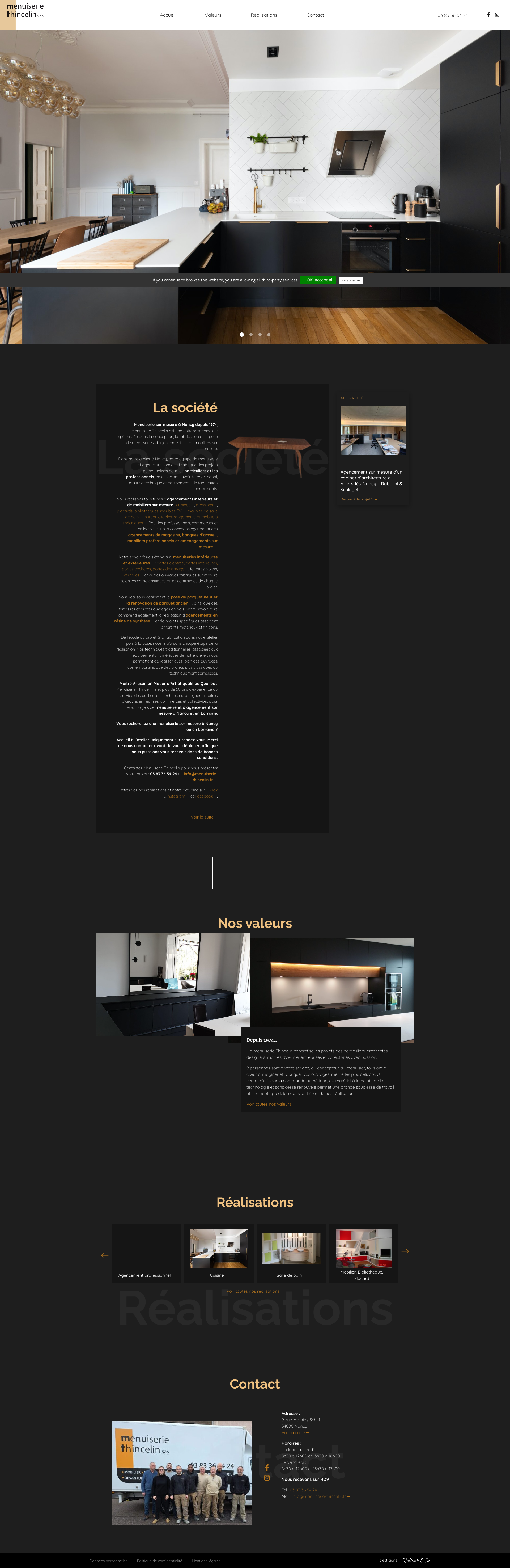 Aperçu du site