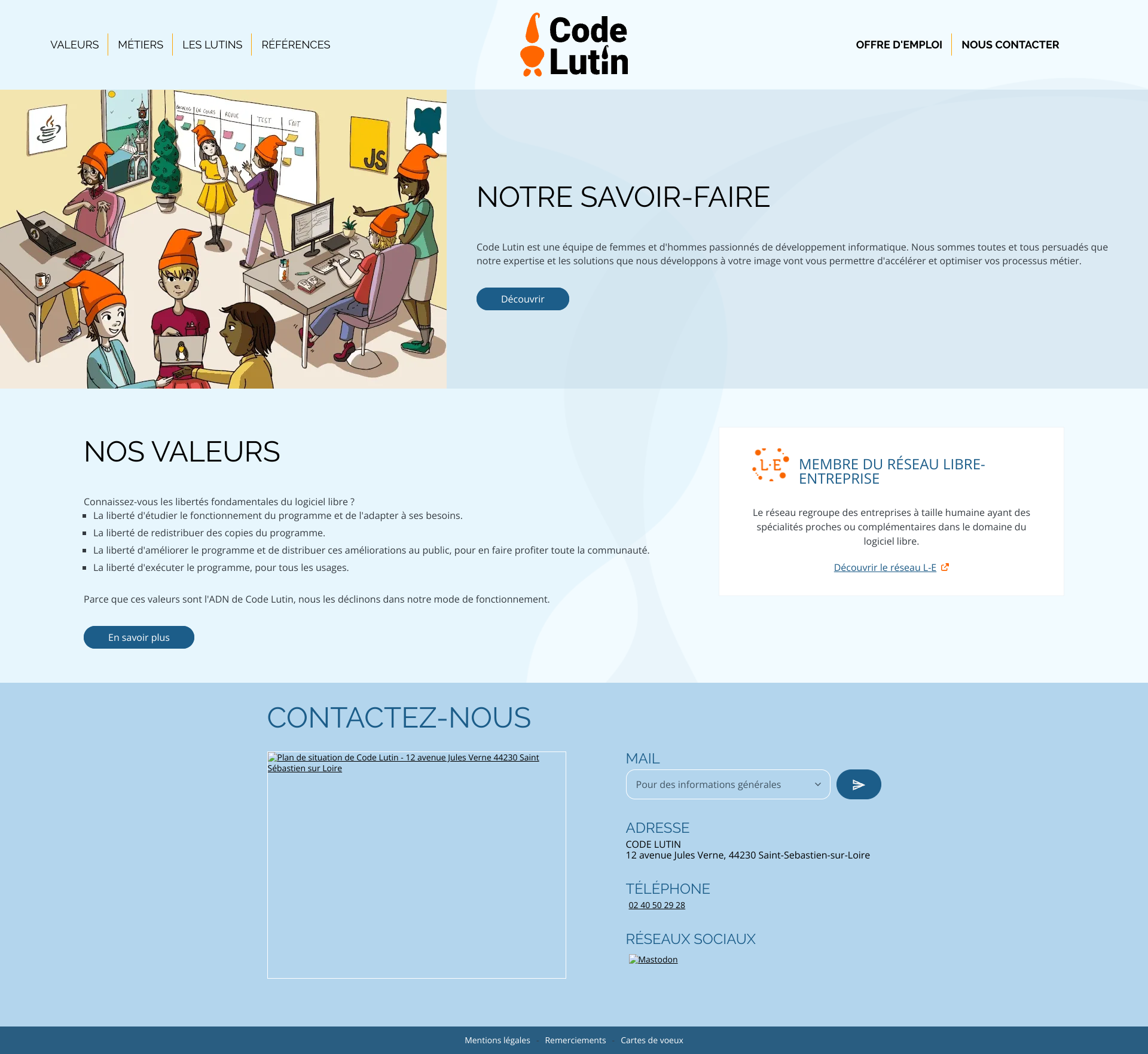 Aperçu du site