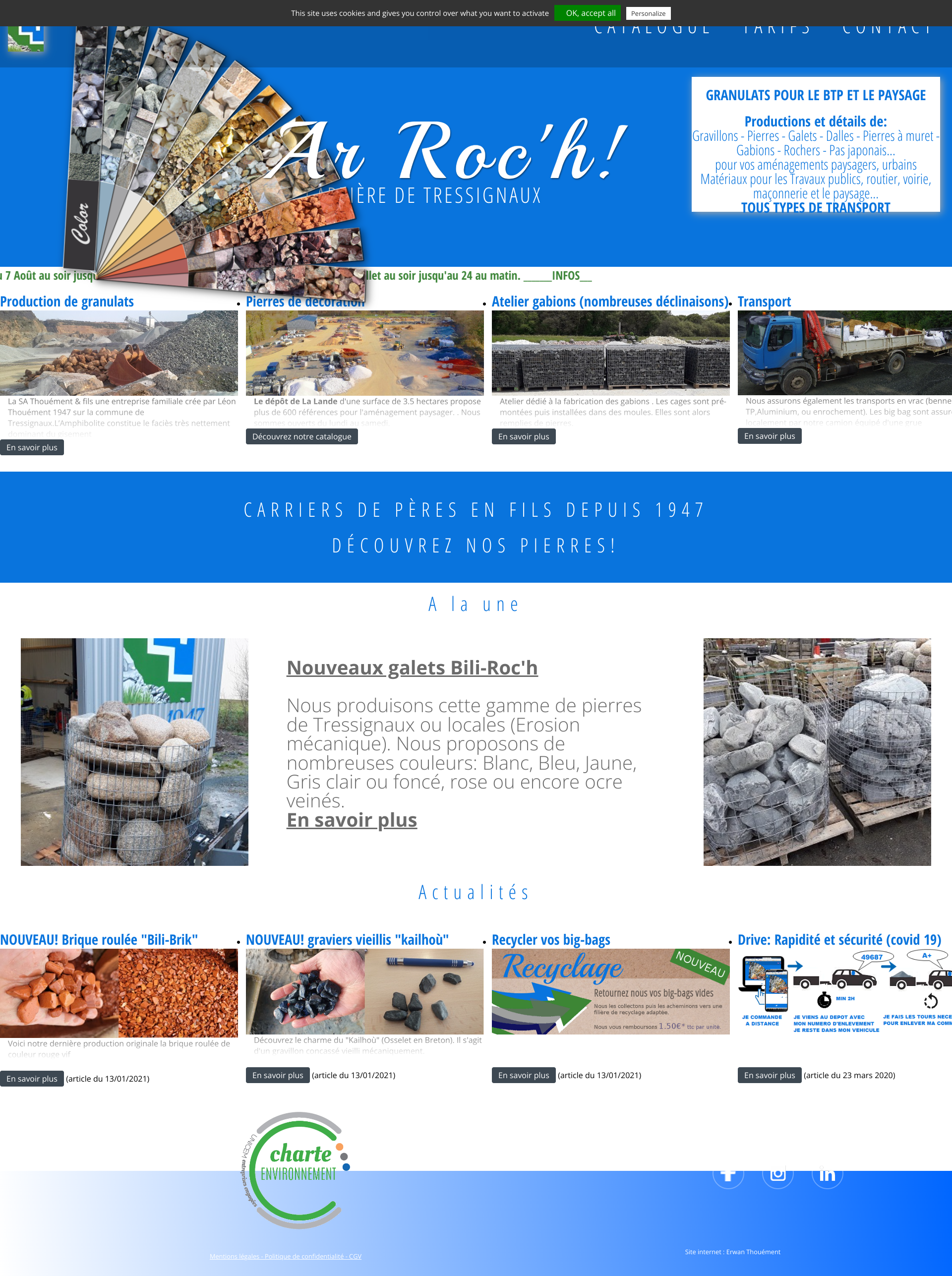 Aperçu du site