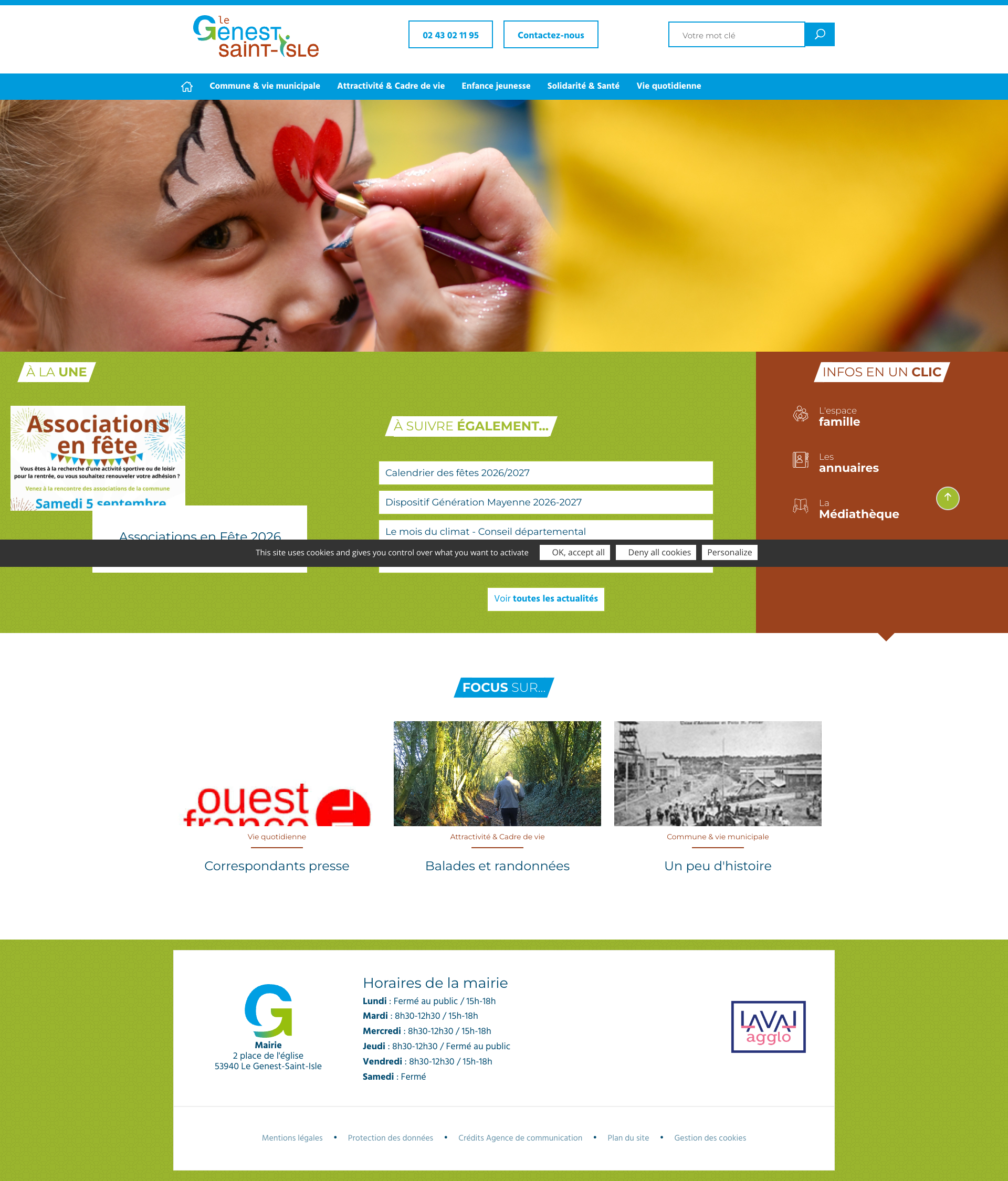 Aperçu du site