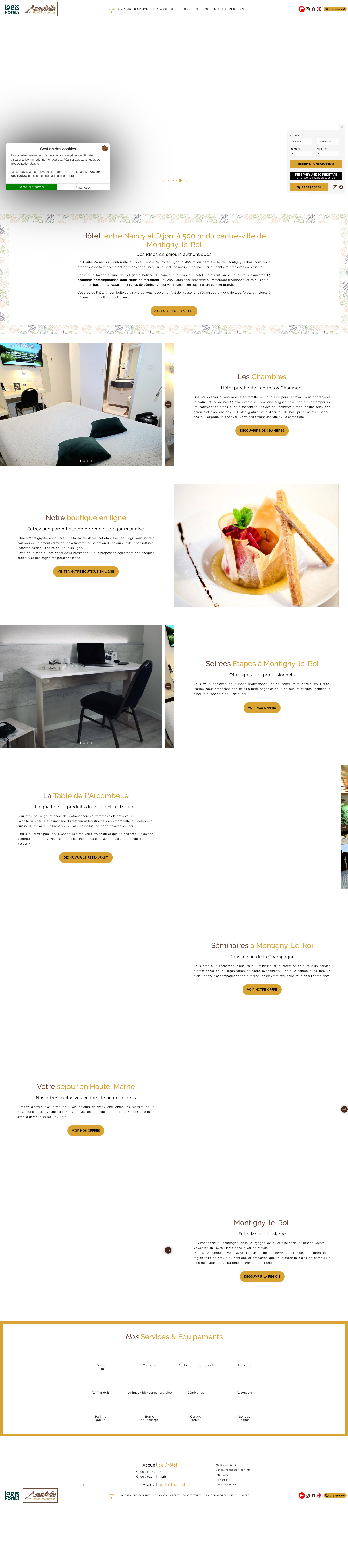 Aperçu du site