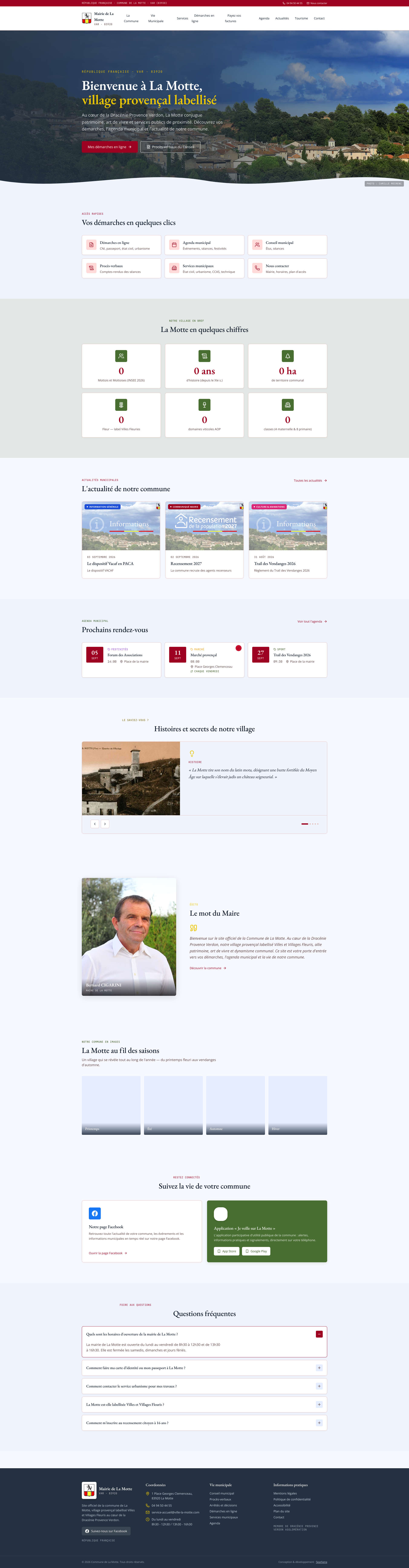 Aperçu du site