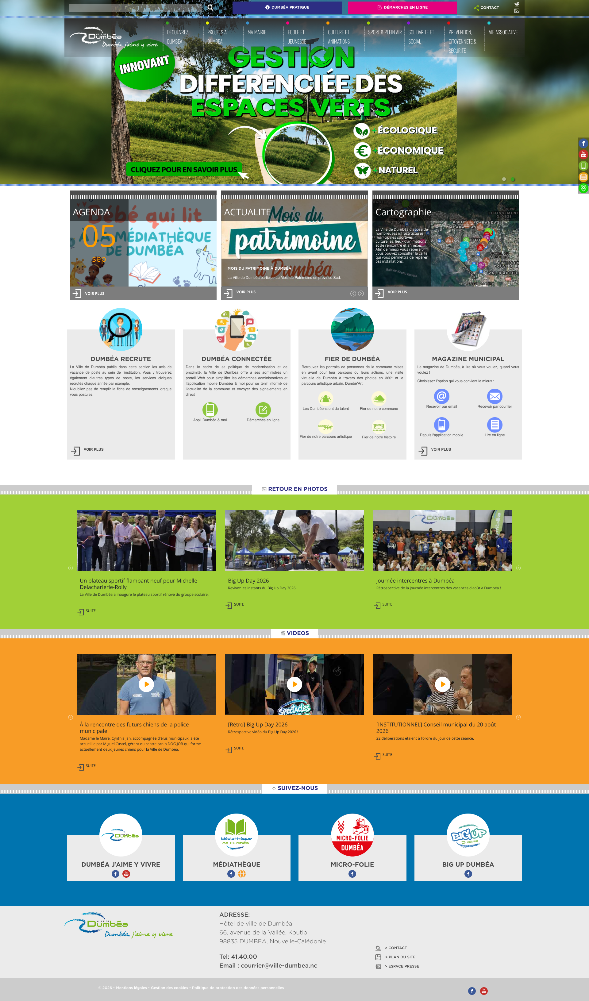 Aperçu du site