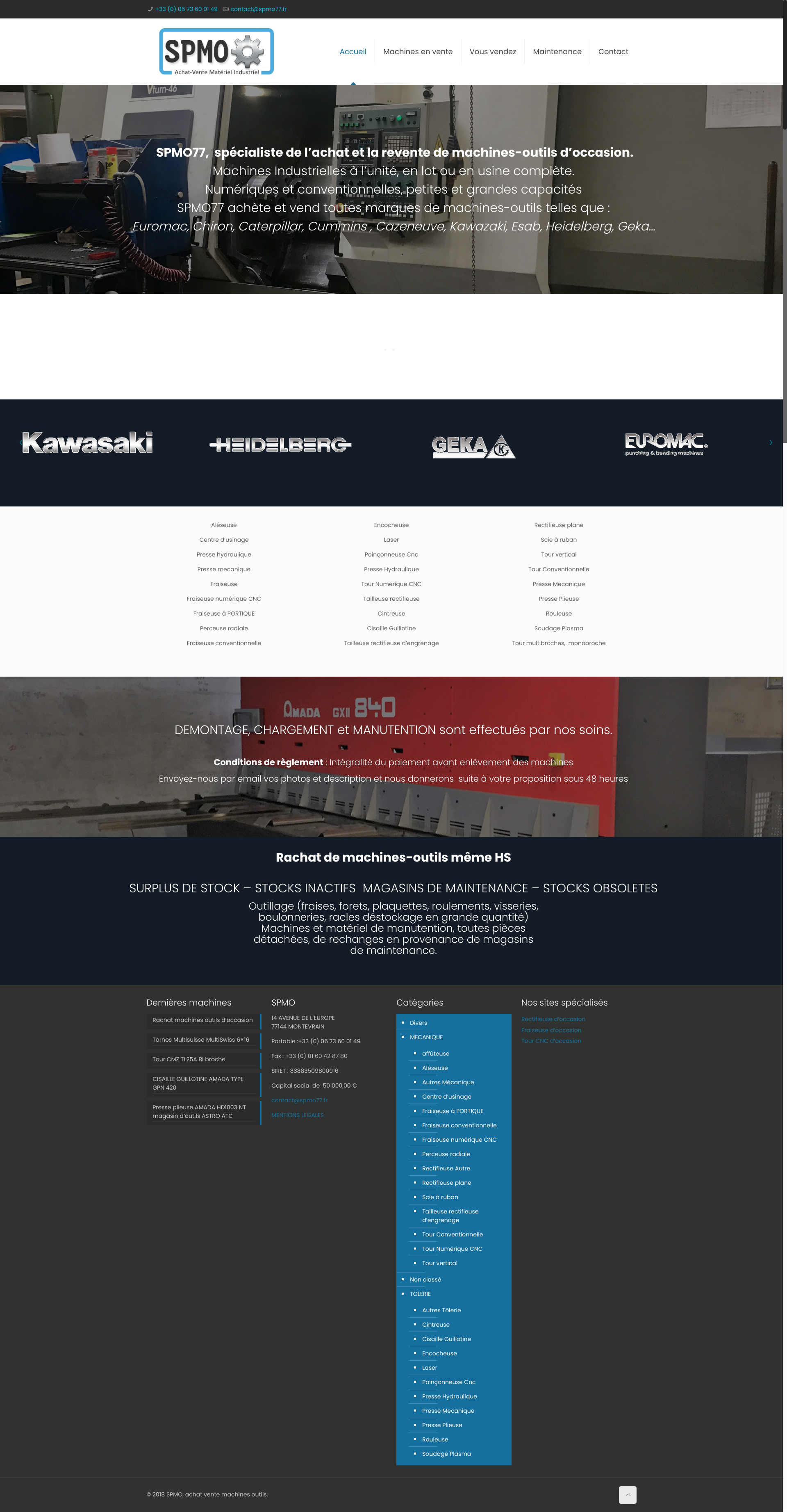 Aperçu du site