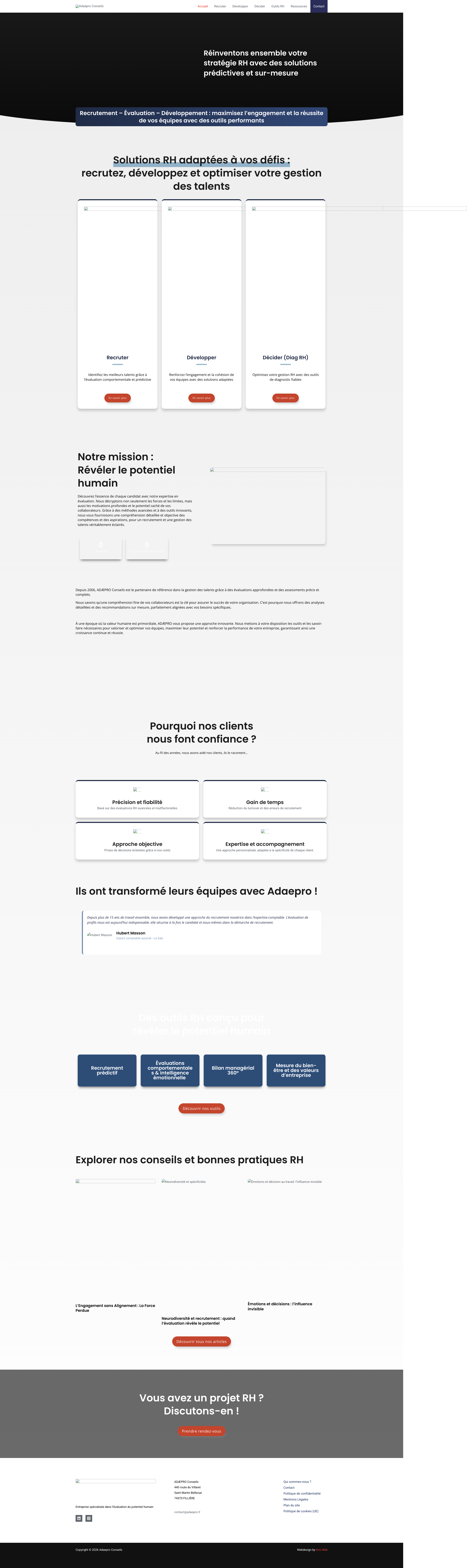 Aperçu du site